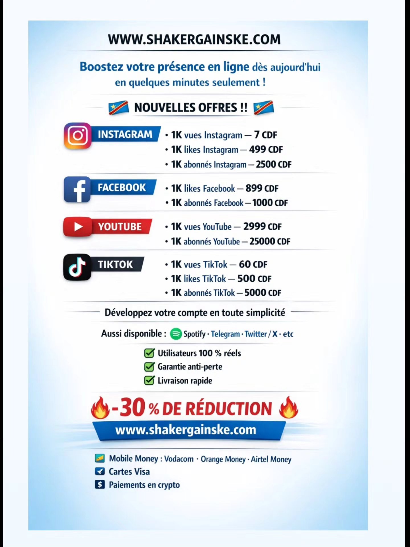 Shaker SMM Panel Facebook ad