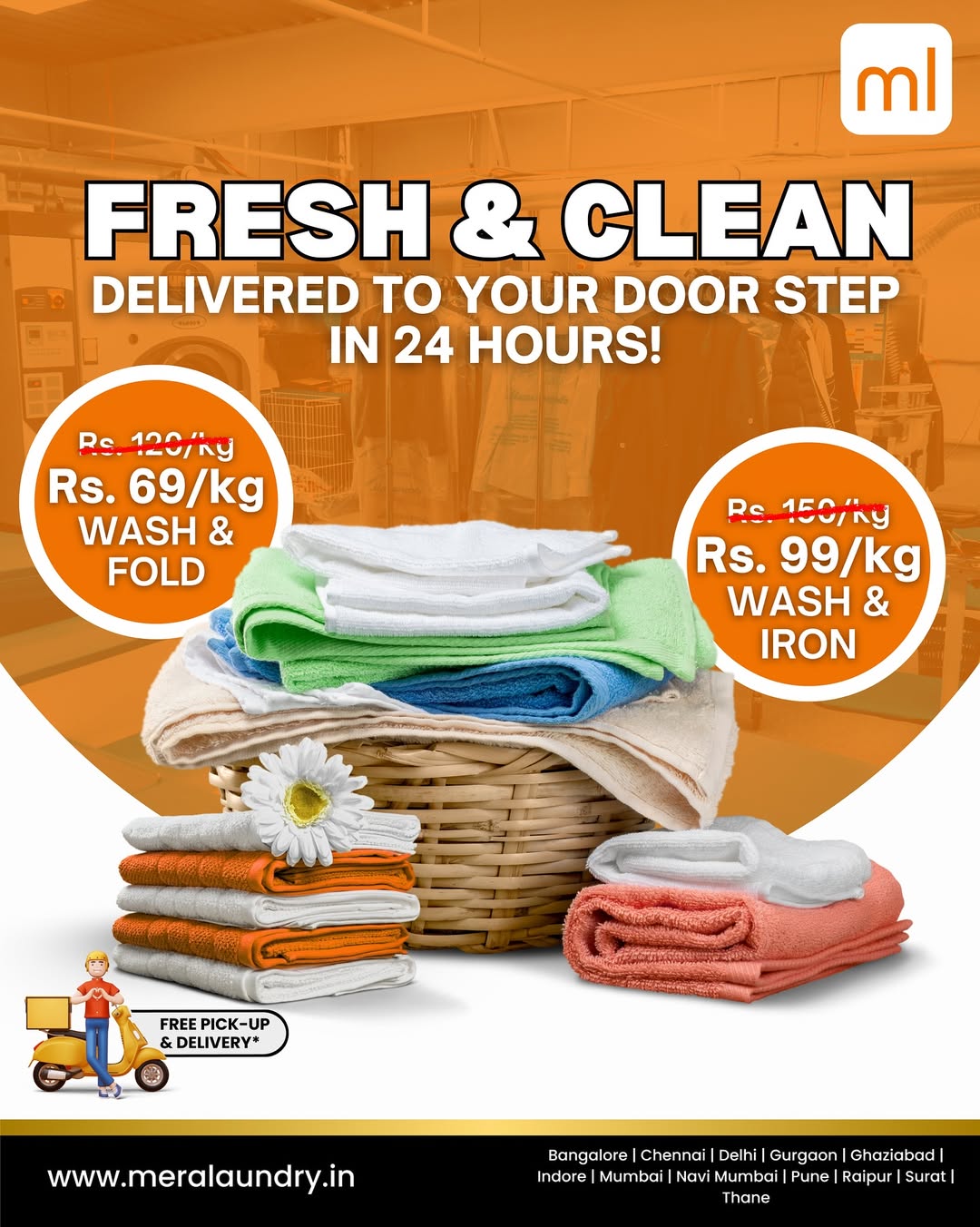 Mera Laundry Facebook ad