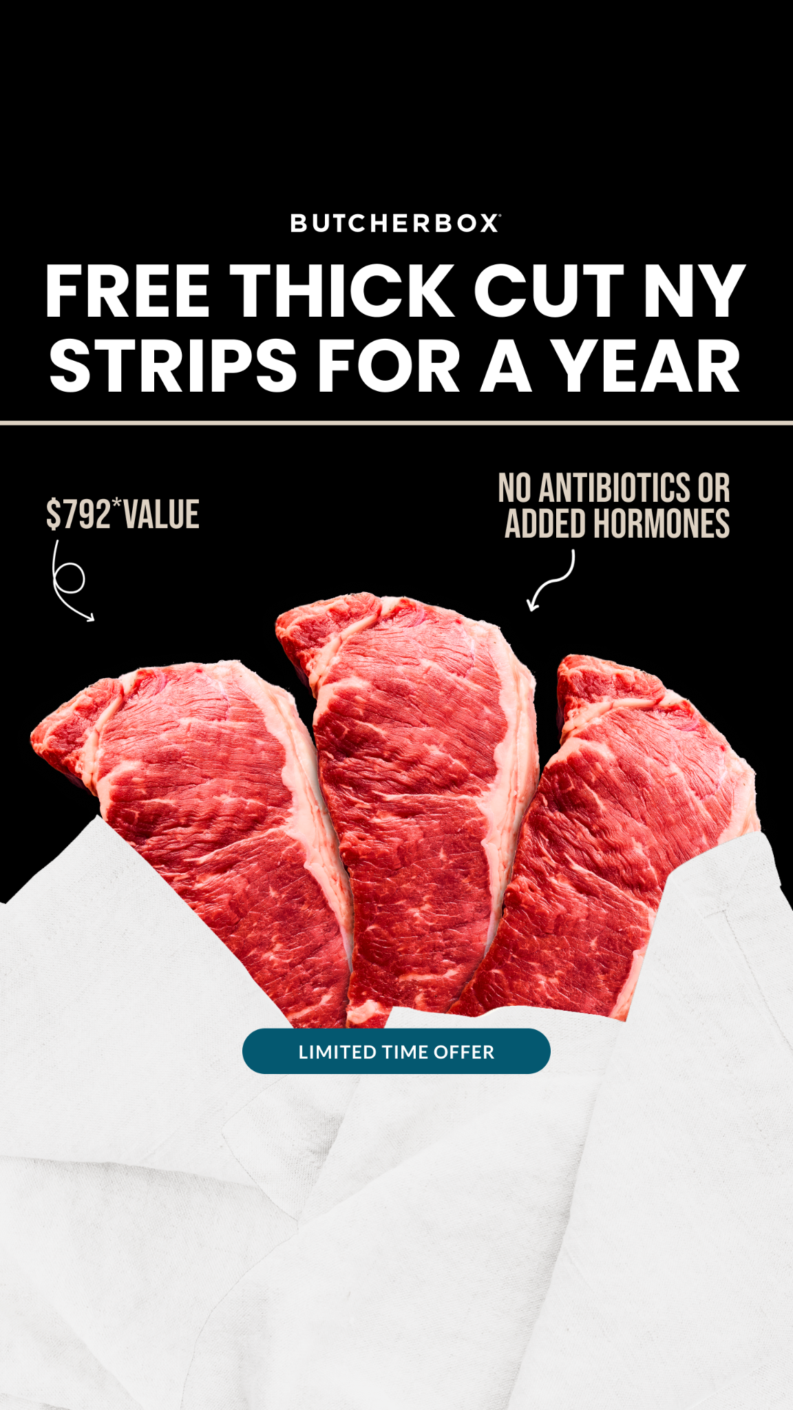 ButcherBox Facebook ad