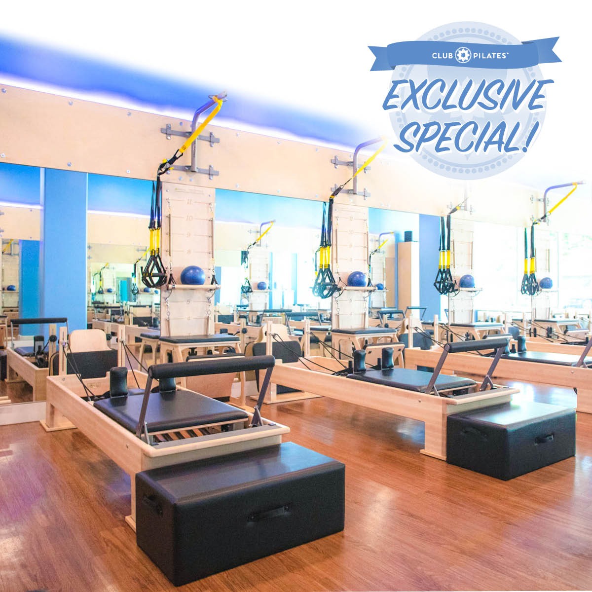 Club Pilates Facebook ad