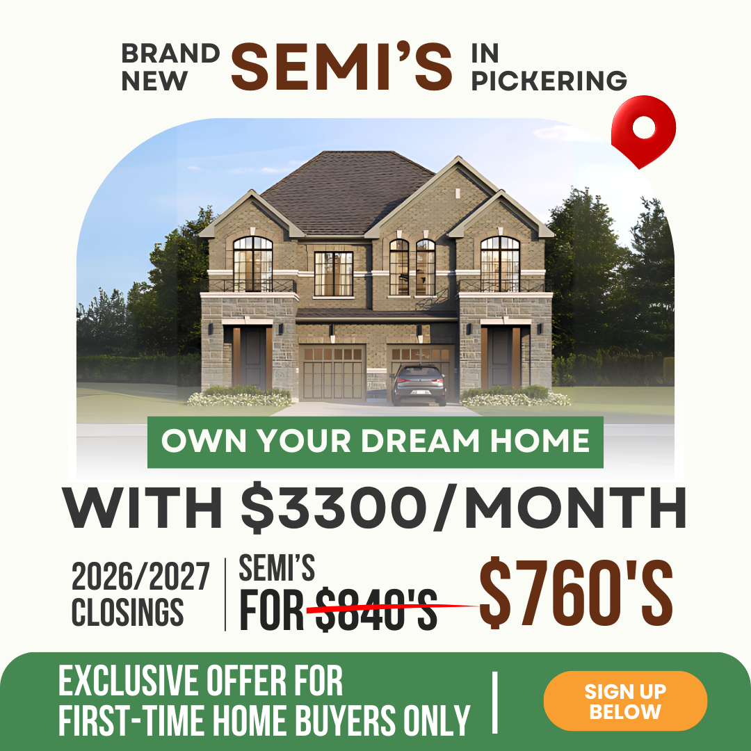 Get Home Realty Facebook ad: Pickering Semis from the $760’s.