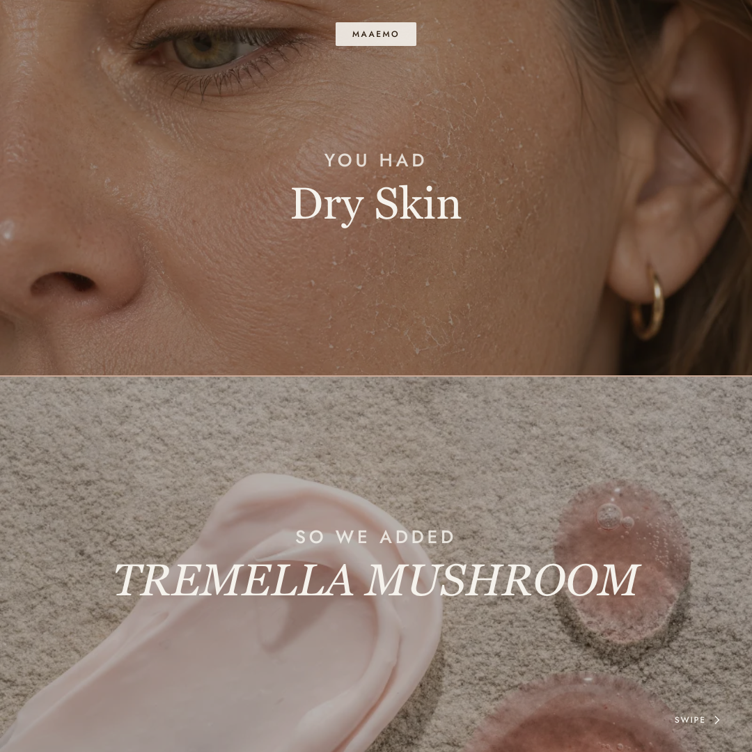 Maaemo Organic Skincare Facebook ad