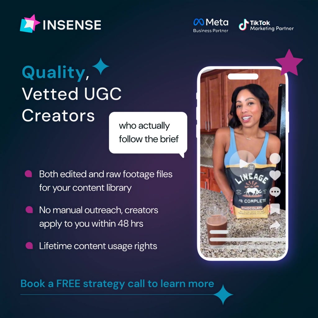 Insense Facebook ad