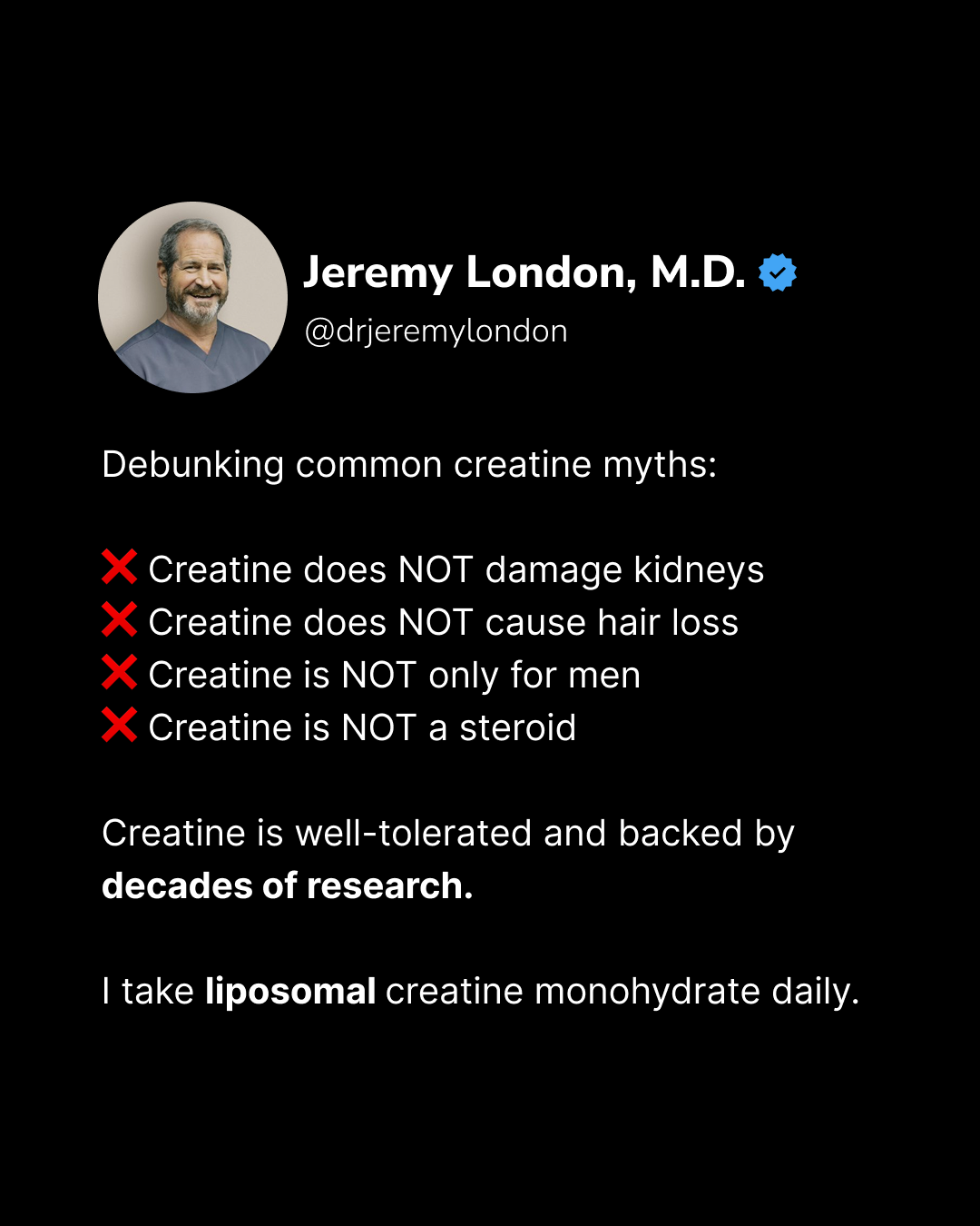 Dr. Jeremy London, MD Facebook ad