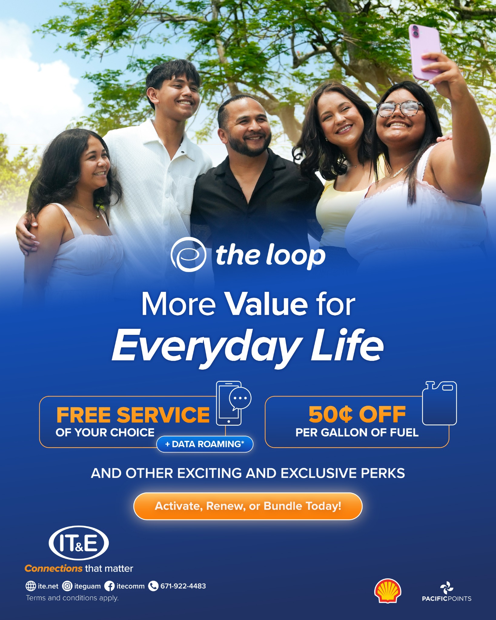 IT&E Guam Facebook ad: Being in the Loop makes saving simpler, so you can focus…