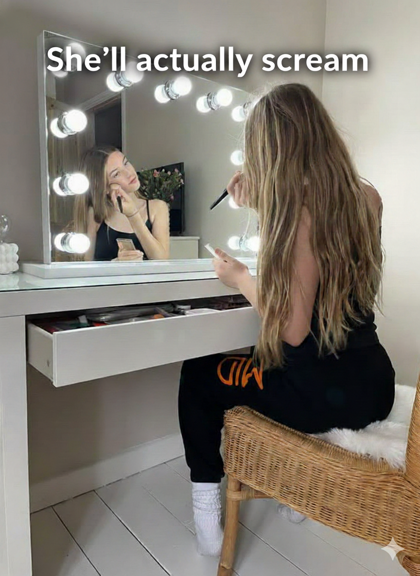 Hollywood Mirrors Facebook ad