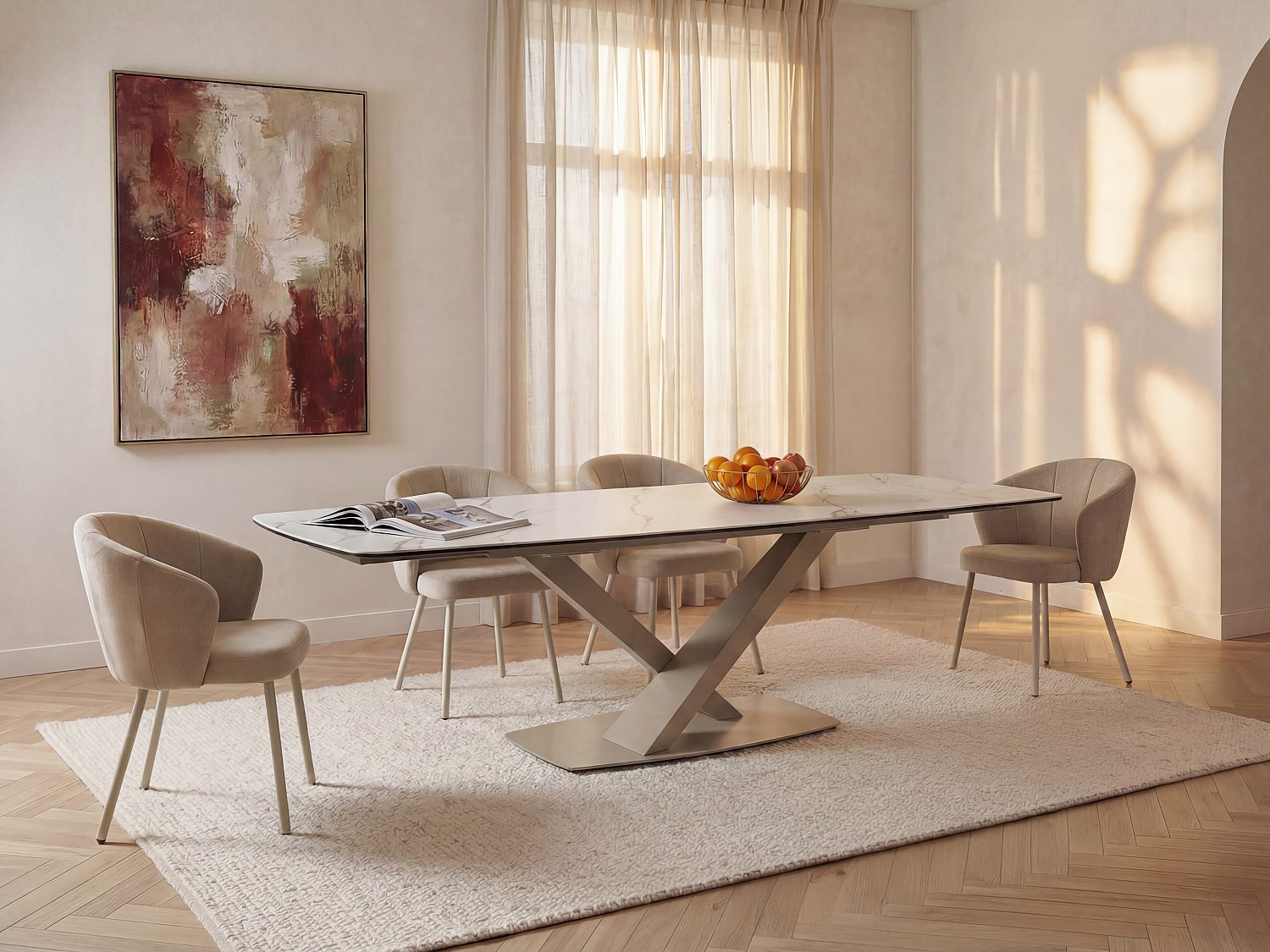 Vente-unique.com Facebook ad: Des tables qui font parler vos repas.