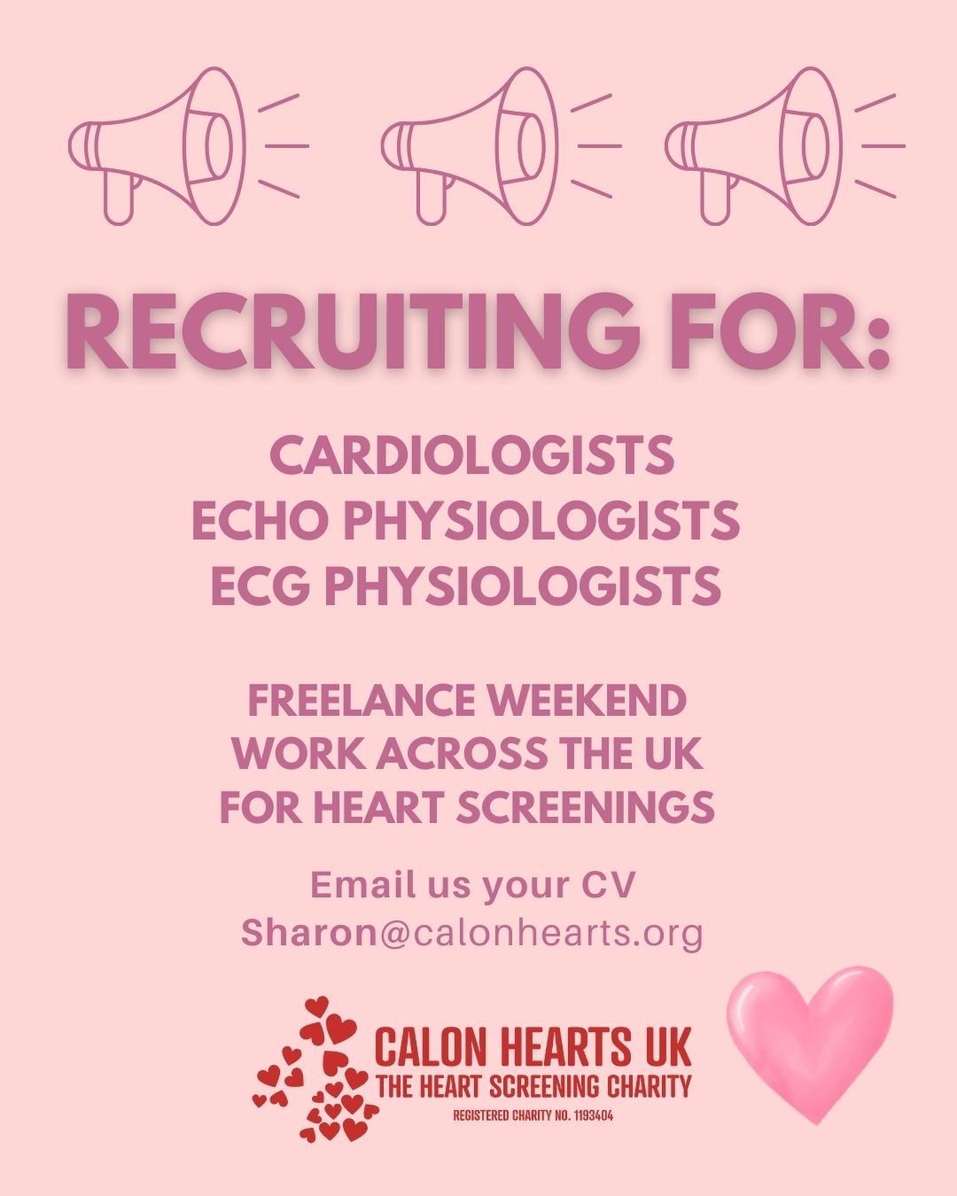 Calon Hearts Screening & Defibrillators UK Charity Facebook ad