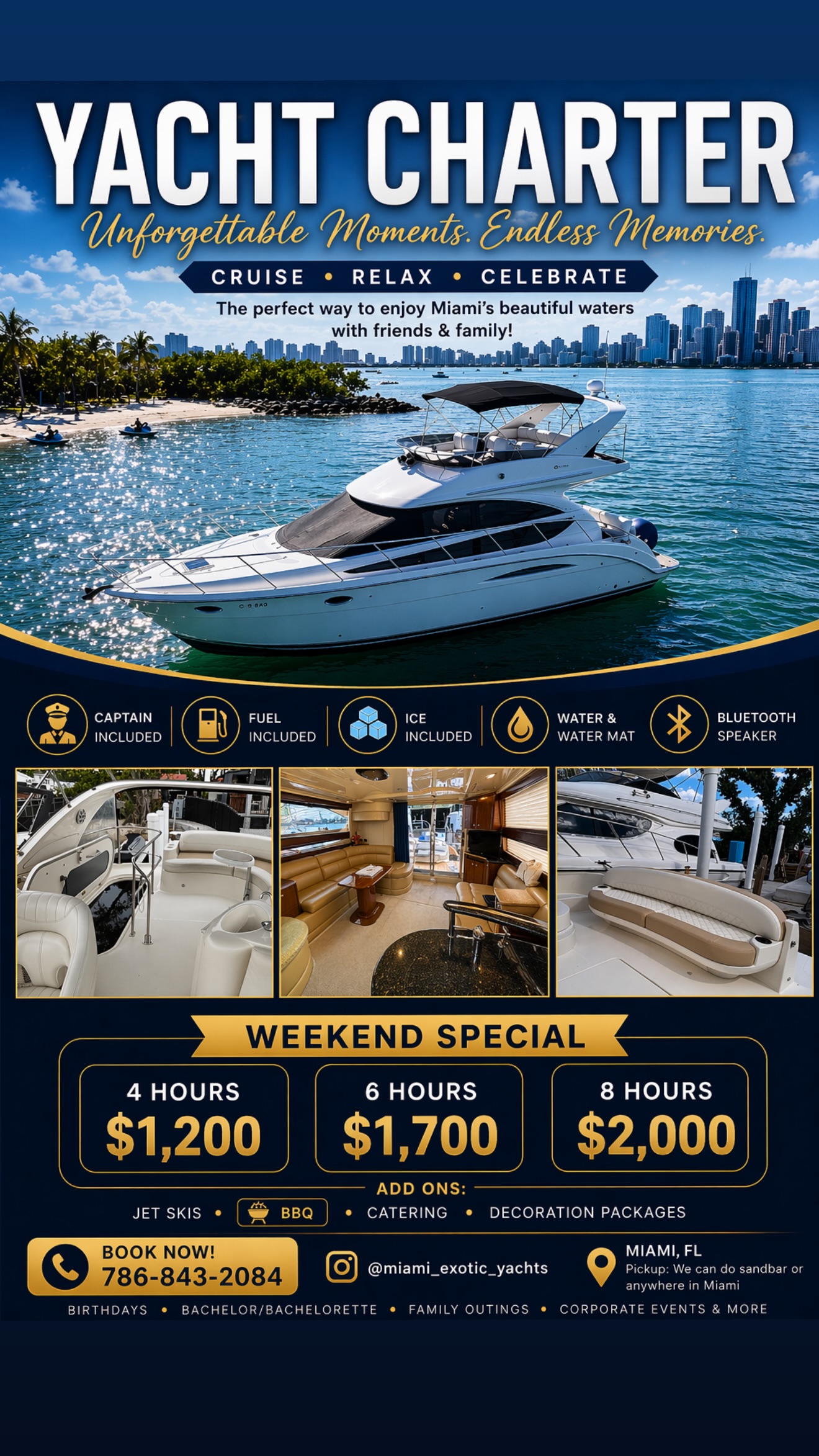 Exotic Yachts Facebook ad from Jun 6, 2026