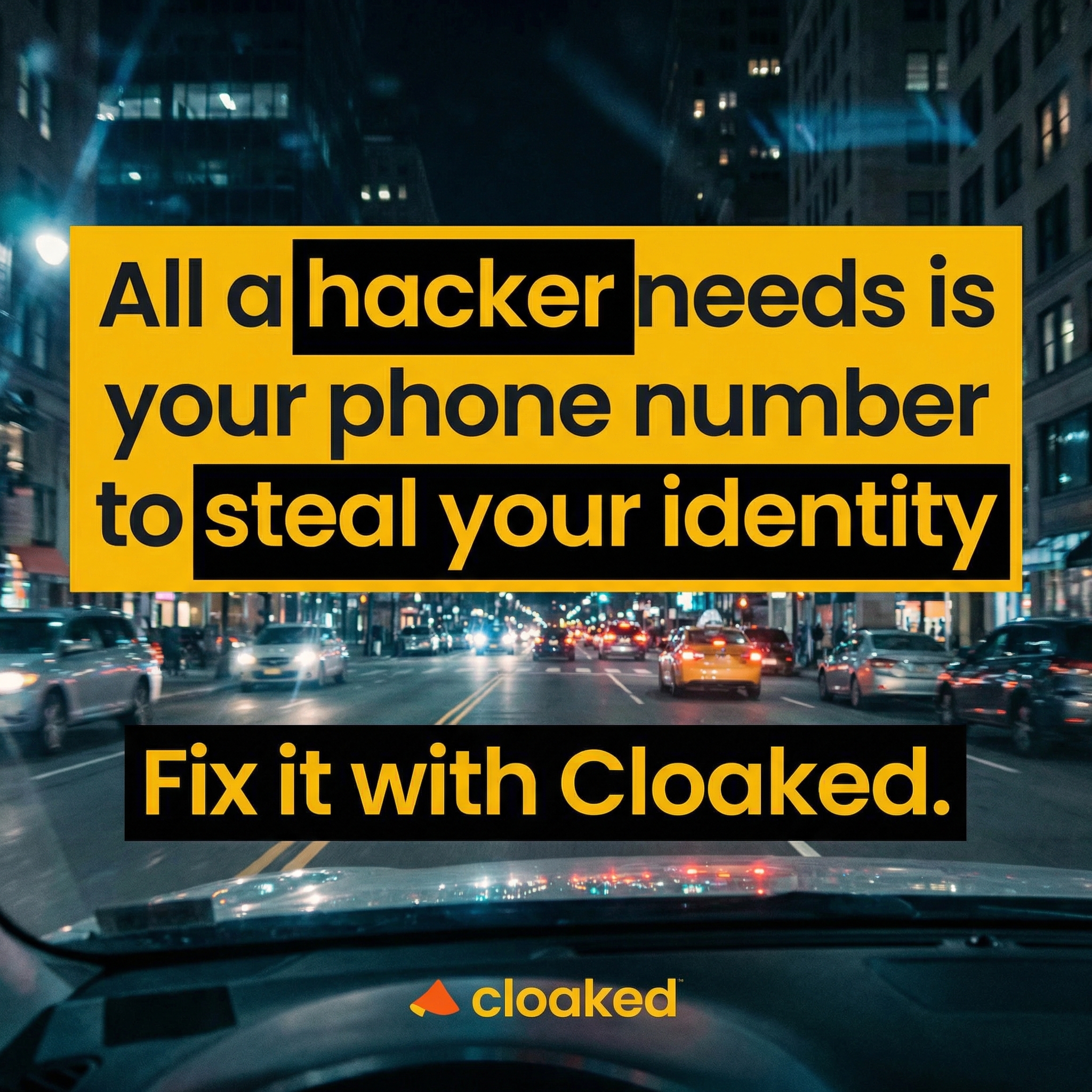 Cloaked Inc. Facebook ad