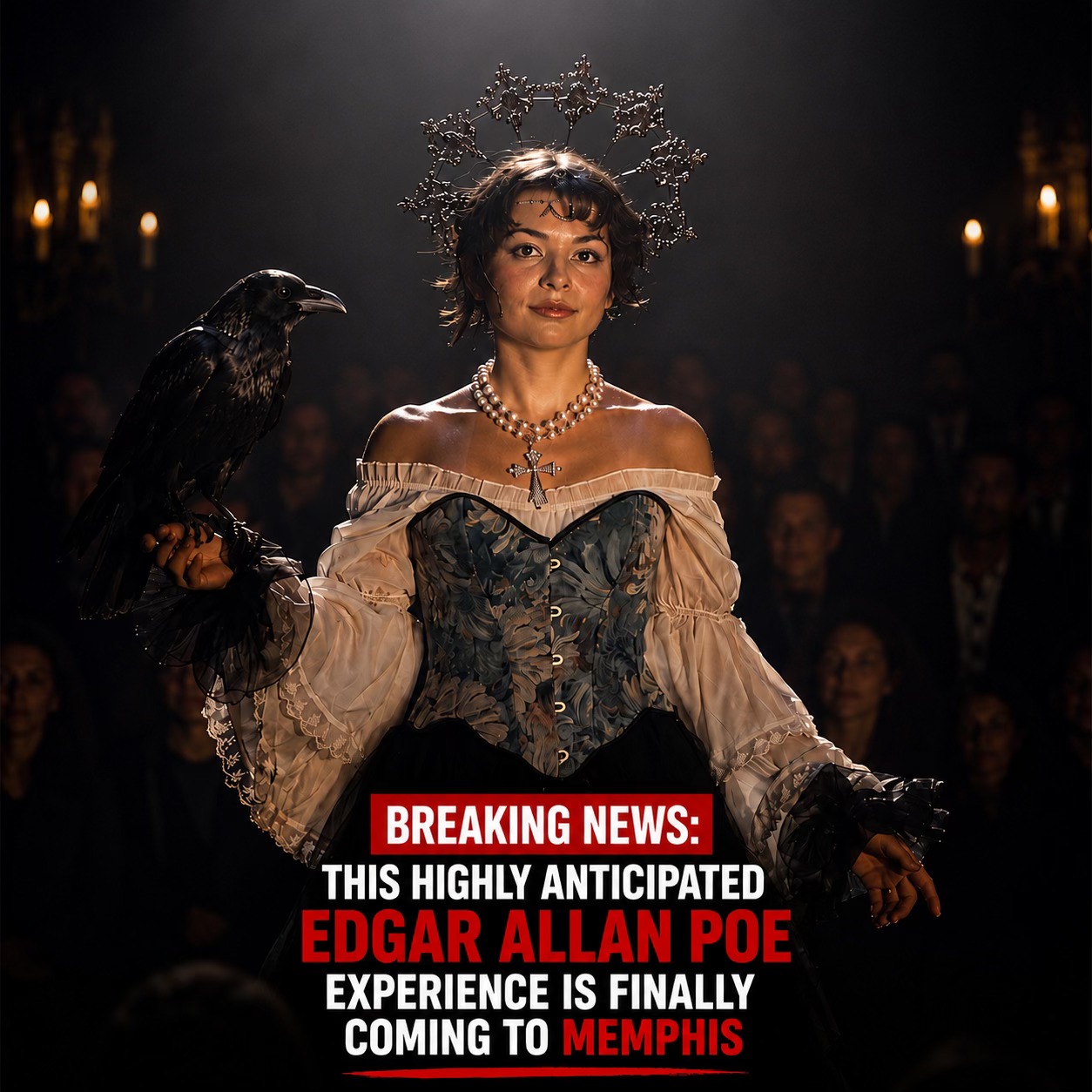 Midnight Creative Facebook ad: Edgar Allan Poe Speakeasy Memphis: Chapter 3 Tickets | Fever