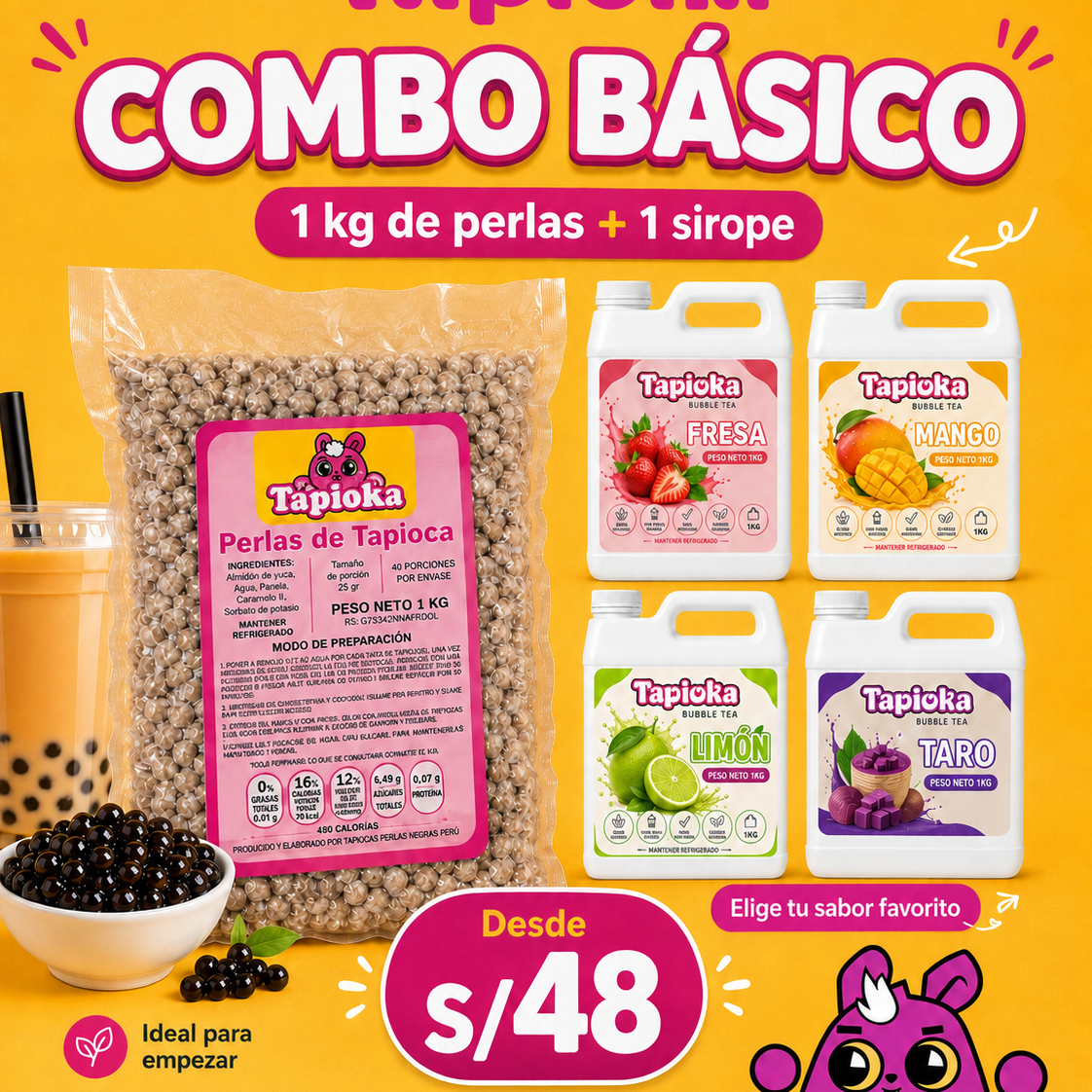 Tapioca Perlas Negras PERÚ Facebook ad: ¿Quieres iniciar tu negocio de Bubble Tea?