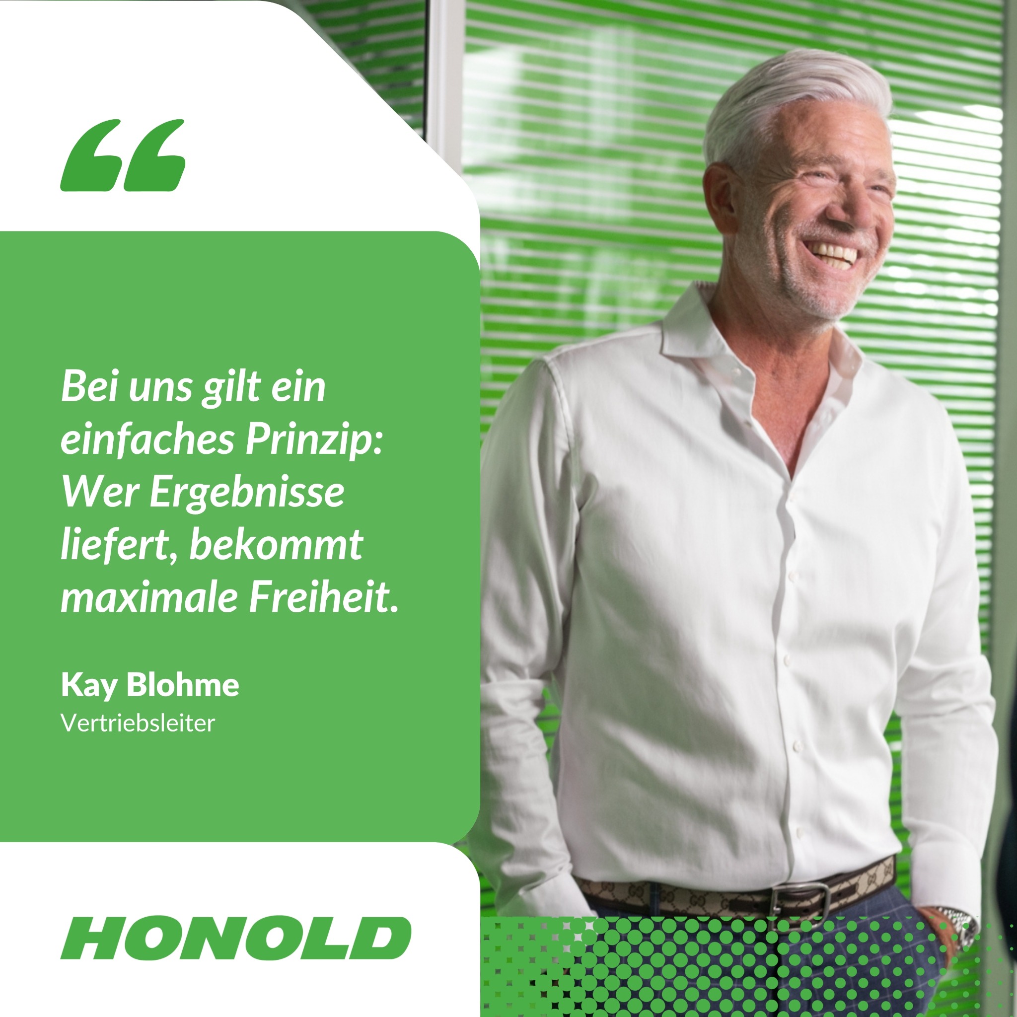 Honold Facebook ad: Sales-Jäger gesucht: Firmenwagen & ungedeckelte Tantiemen!