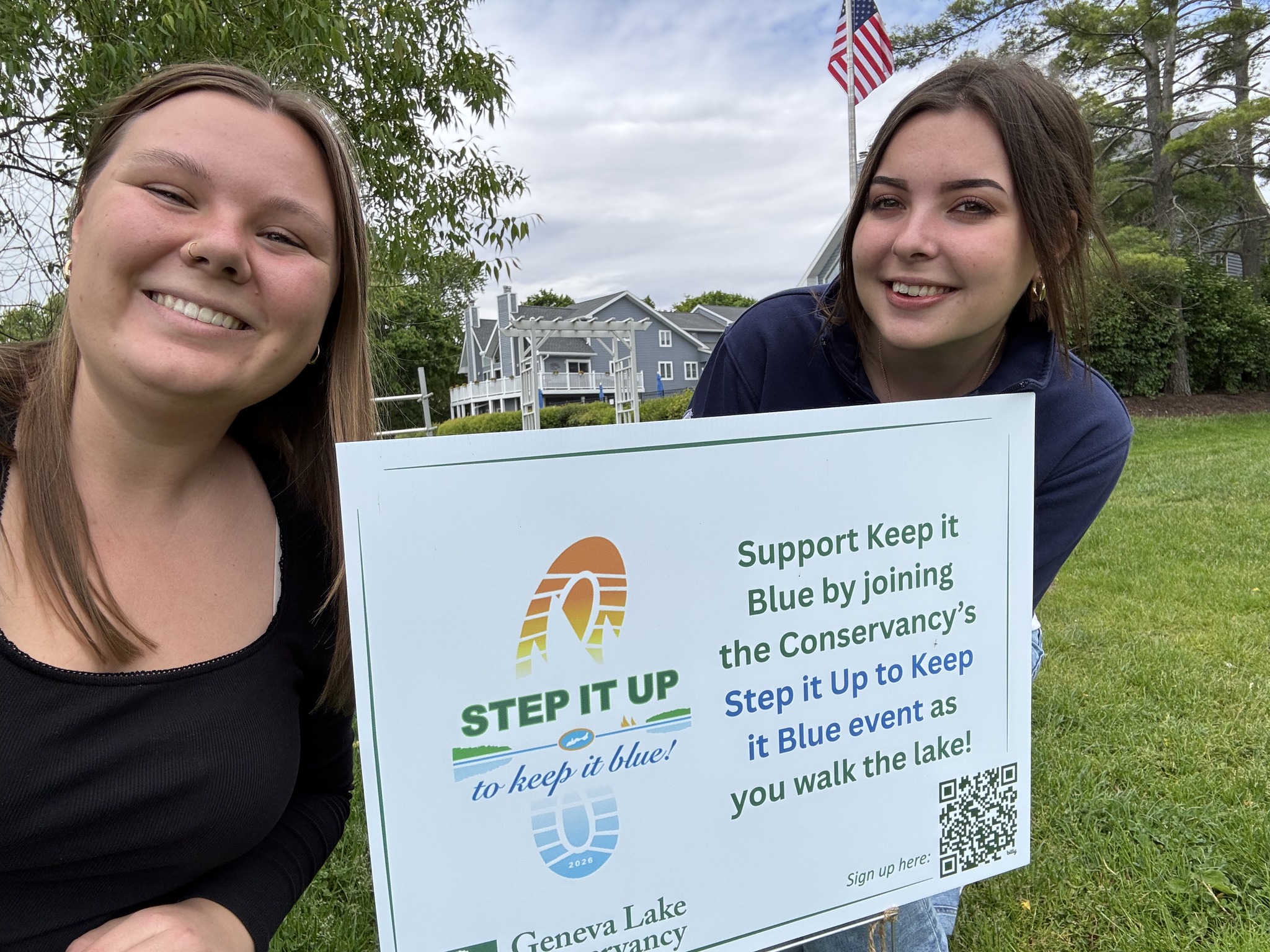 Geneva Lake Conservancy Facebook ad: OUR Step It Up to Keep It Blue…