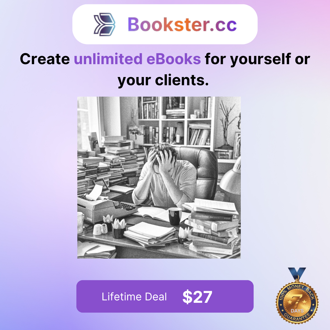 Bookstera - Quickly create e-books Facebook ad