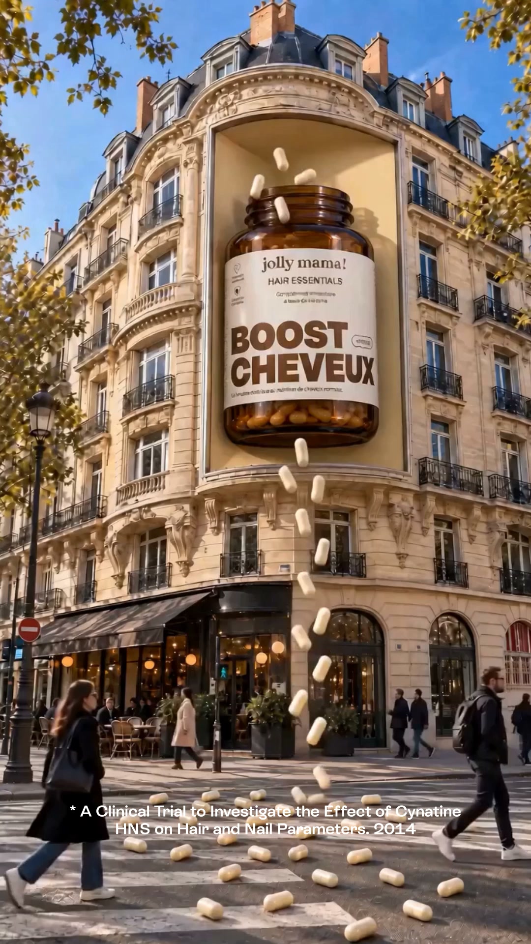 Jolly Mama Facebook ad: Chute de cheveux? Tu peux agir