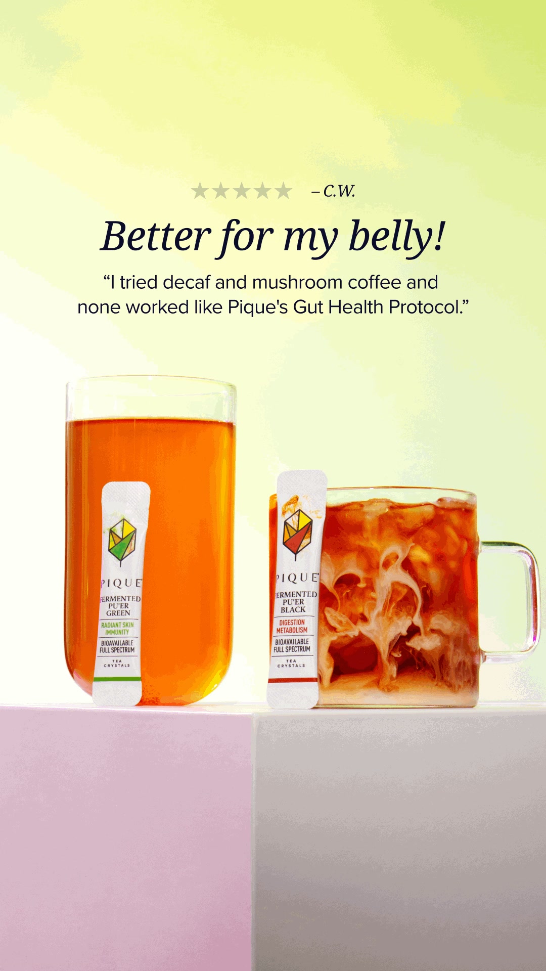 Pique Facebook ad: Beat The Bloat