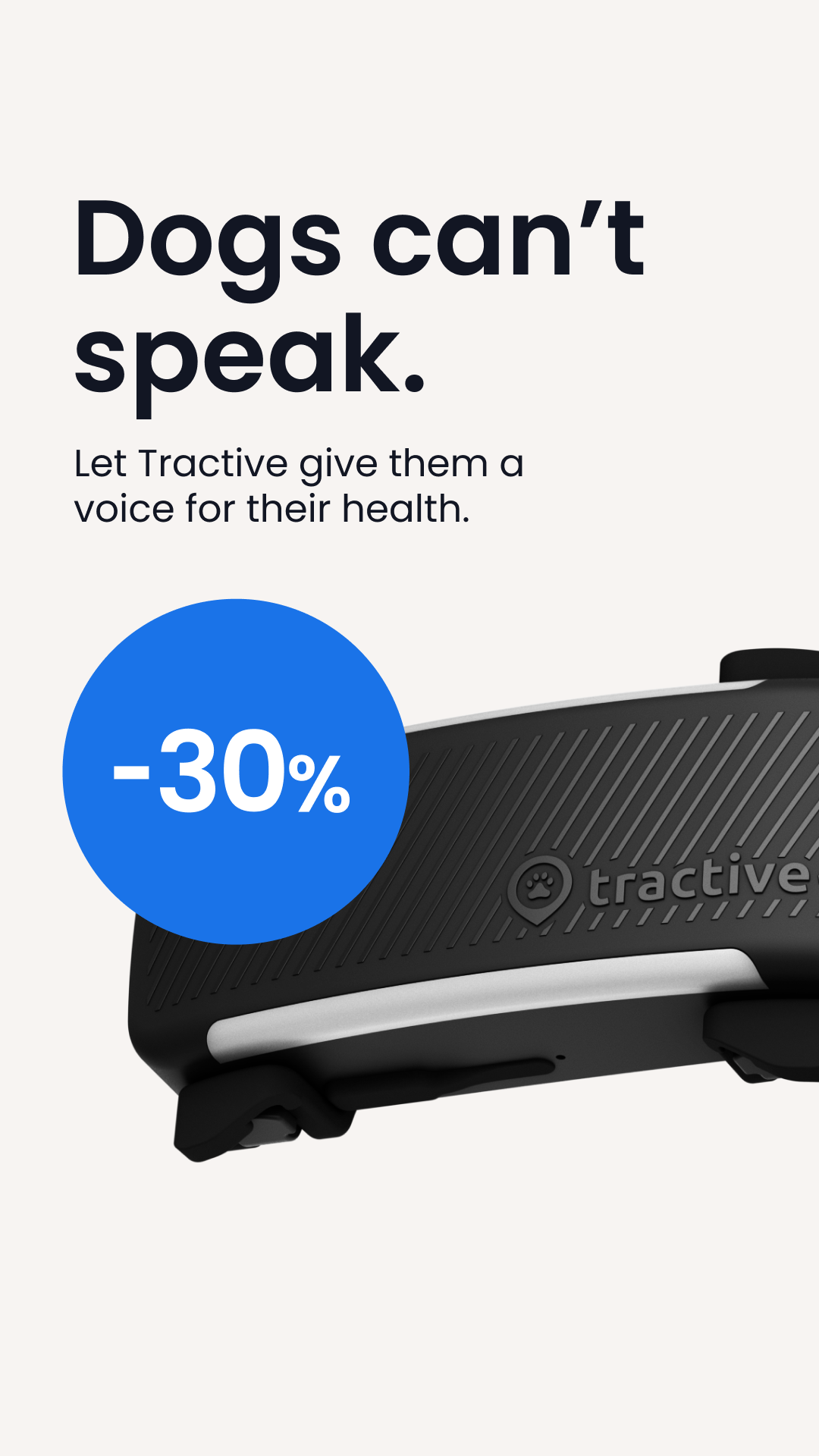 Tractive Facebook ad
