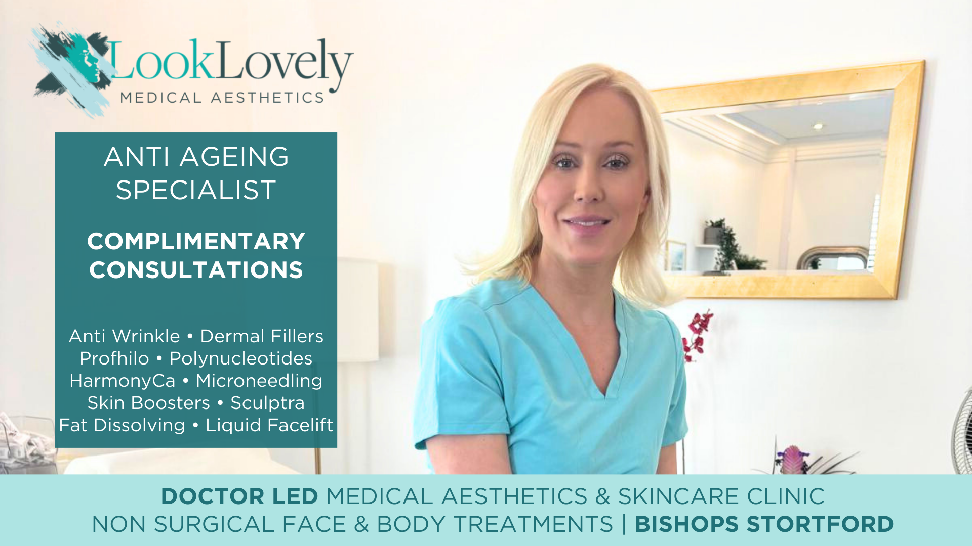 Look Lovely Stortford - Medical Aesthetics & Skincare Clinic Facebook ad from Mar 2, 2026