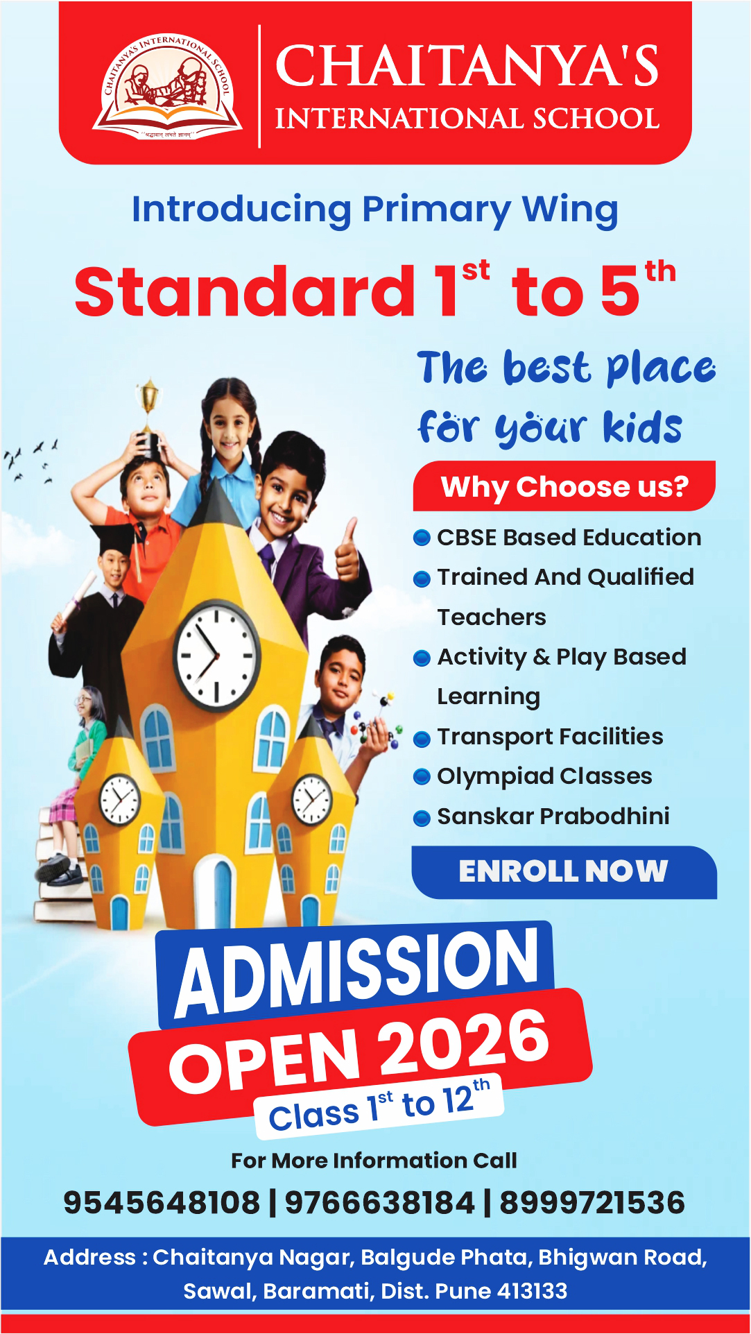 Chaitanya's Academy Facebook ad