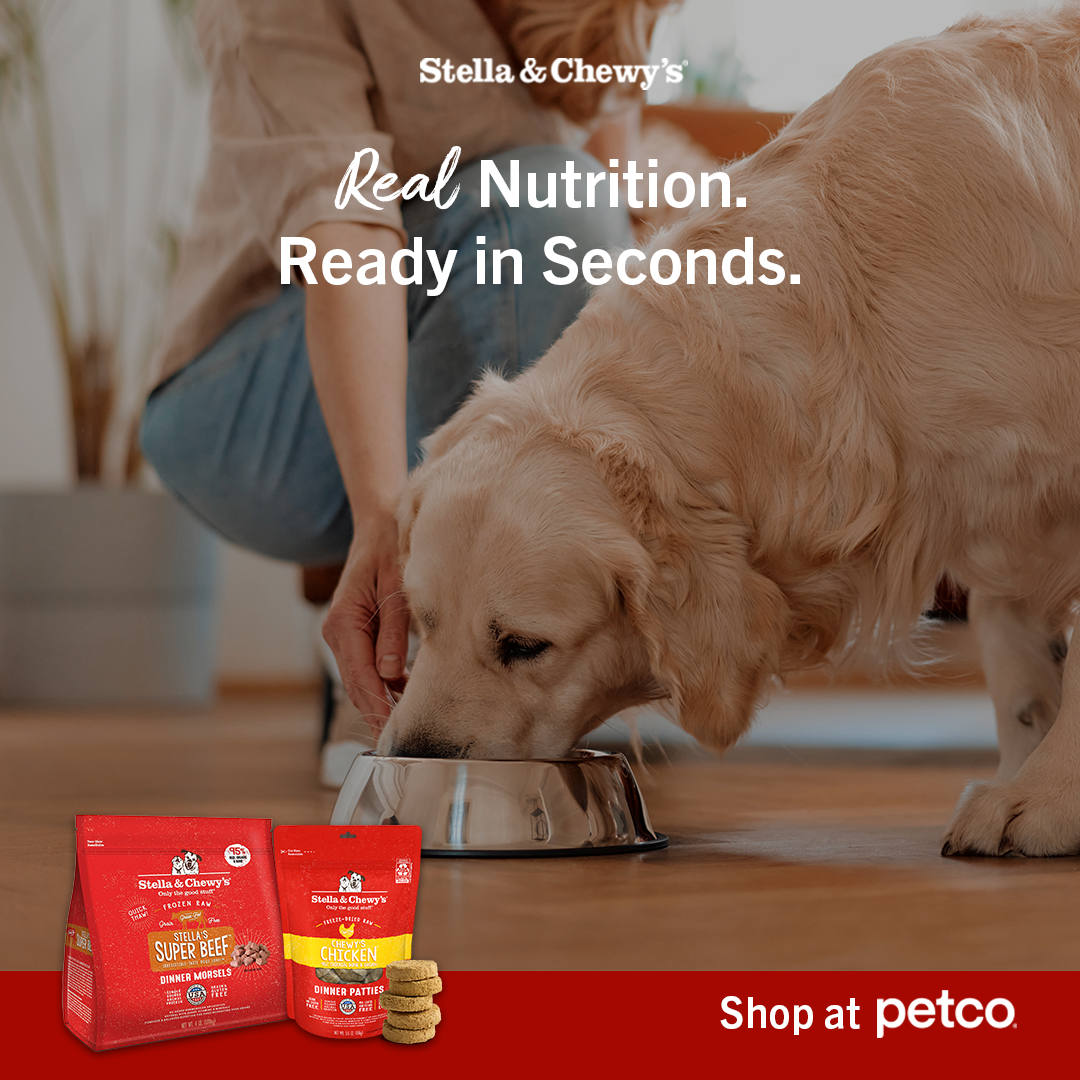 Stella & Chewy's Facebook ad: Buy Now at Petco