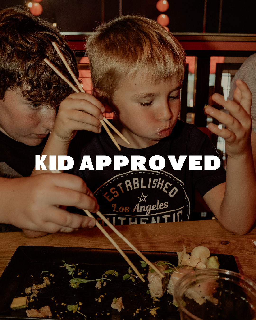 Hachi Sushi Pub Facebook ad: Kid Approved