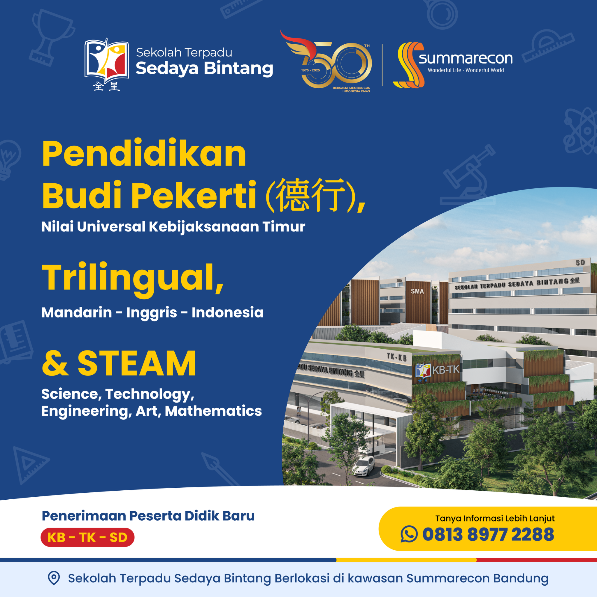 Sekolah Terpadu Sedaya Bintang Facebook ad: Penerimaan Peserta Didik Baru Tingkat KB, TK, dan…