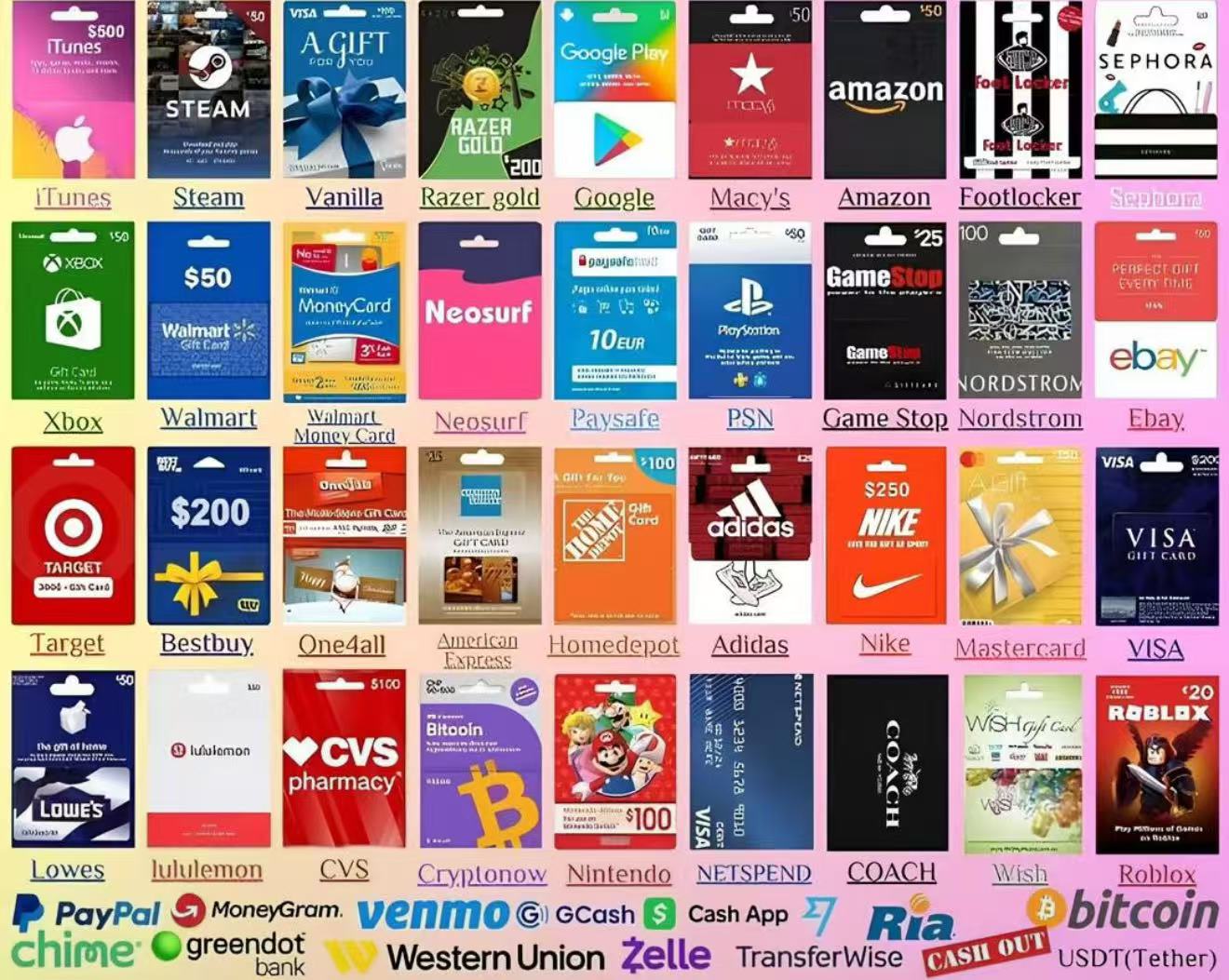 Recycle gift cards Facebook ad: Je suis un acheteur honnête originaire de Chine