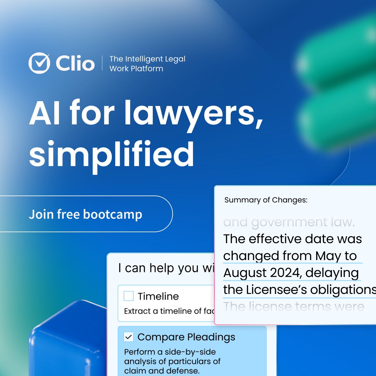 Clio - Cloud-Based Legal Technology Facebook ad