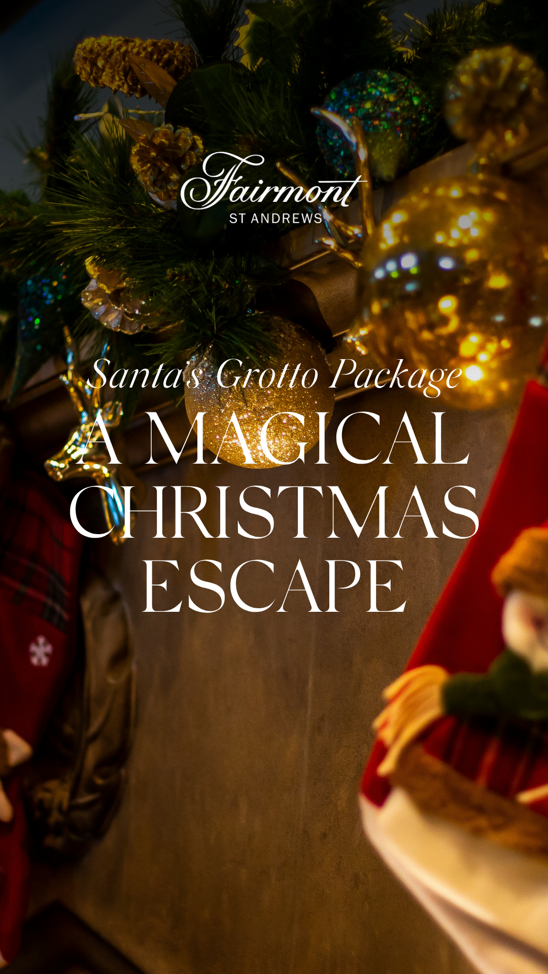 Fairmont St Andrews Facebook ad: Book Your Grotto Experience