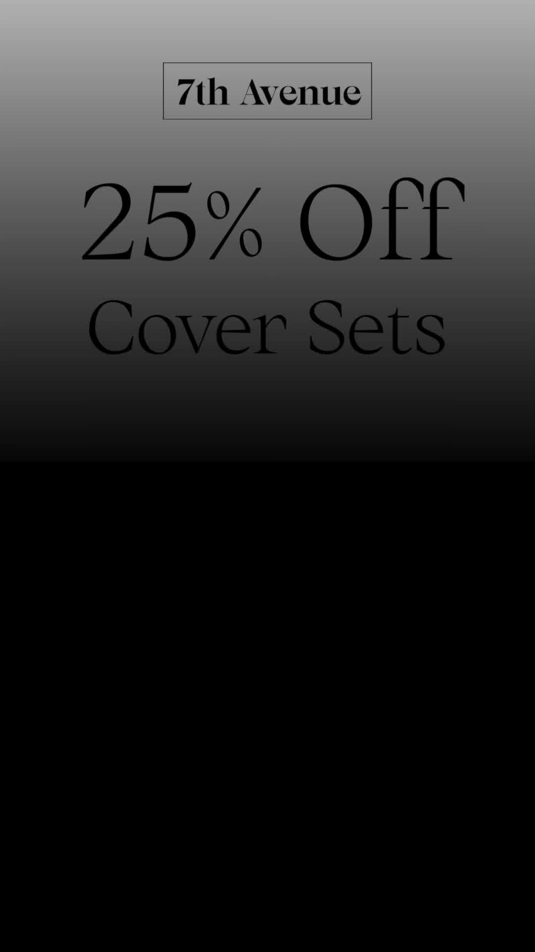 7th Avenue Facebook ad: 25% OFF Cover Sets