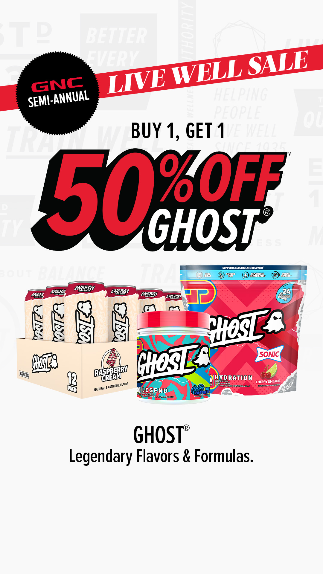 GNC Live Well Facebook ad