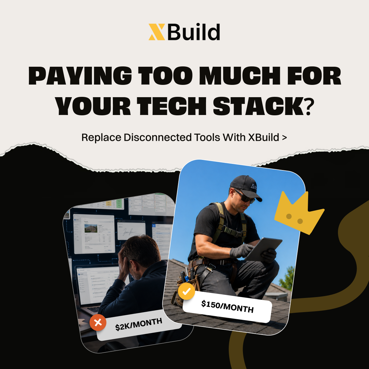 XBuild Facebook ad