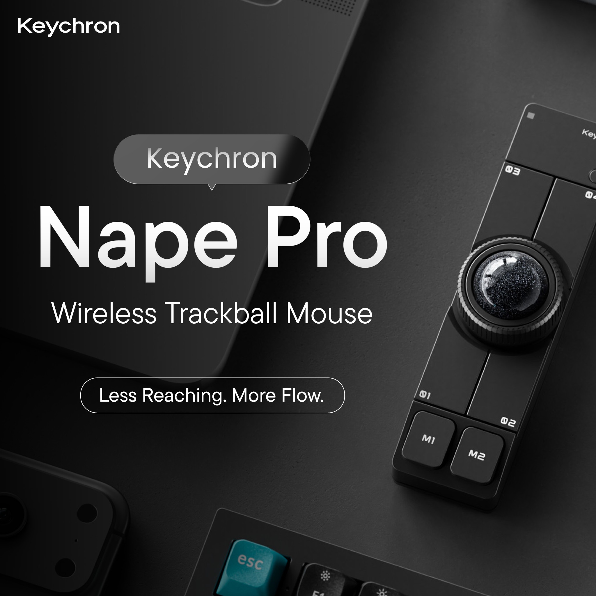 Keychron Thailand Facebook ad: Nape Pro เป็นมากกว่า Trackball Mouse ธรรมดา