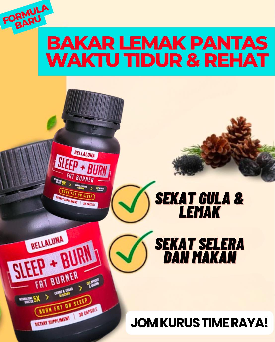 Bellaluna Night Time Fat Burner Facebook ad