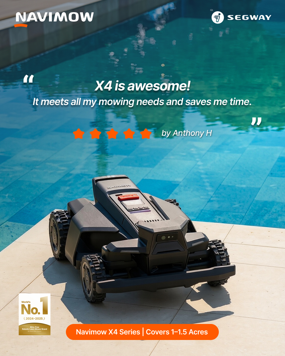 Segway Navimow Facebook ad from Aug 10, 2026
