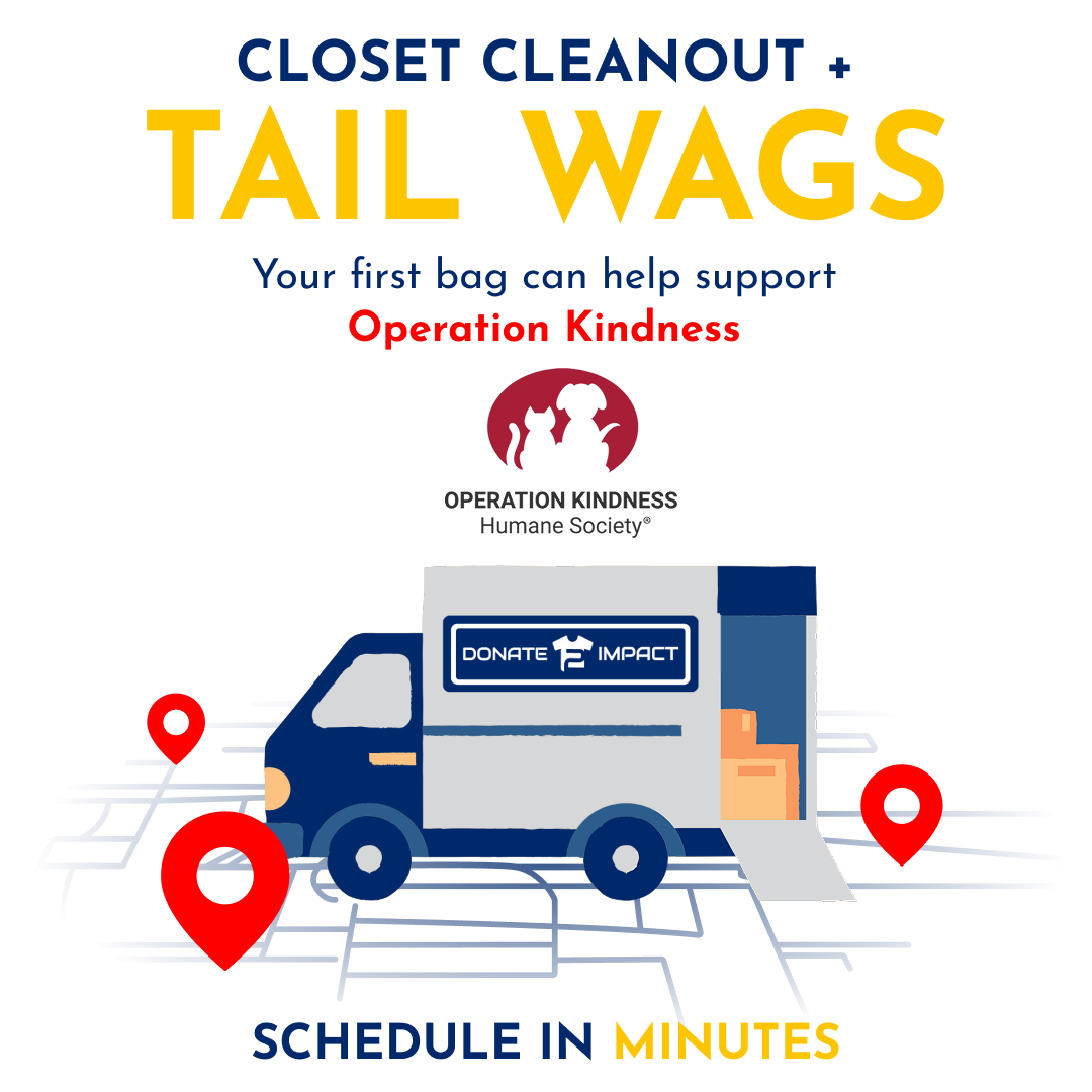 Donate 2 Impact Facebook ad: Closet Cleanout + Tail Wags