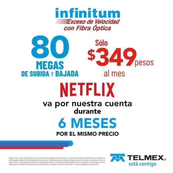 Internet nacional telmex.com Facebook ad: CAMBIATE A TELMEX