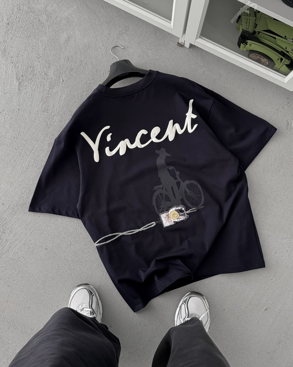 svvvge.co Facebook ad: NAVY BLUE VINCENT EMBROIDERED T-SHIRT