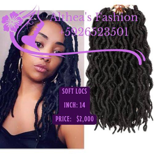 Althea's Fashion Facebook ad: Get your soft locs, afro kinky, afro twist…