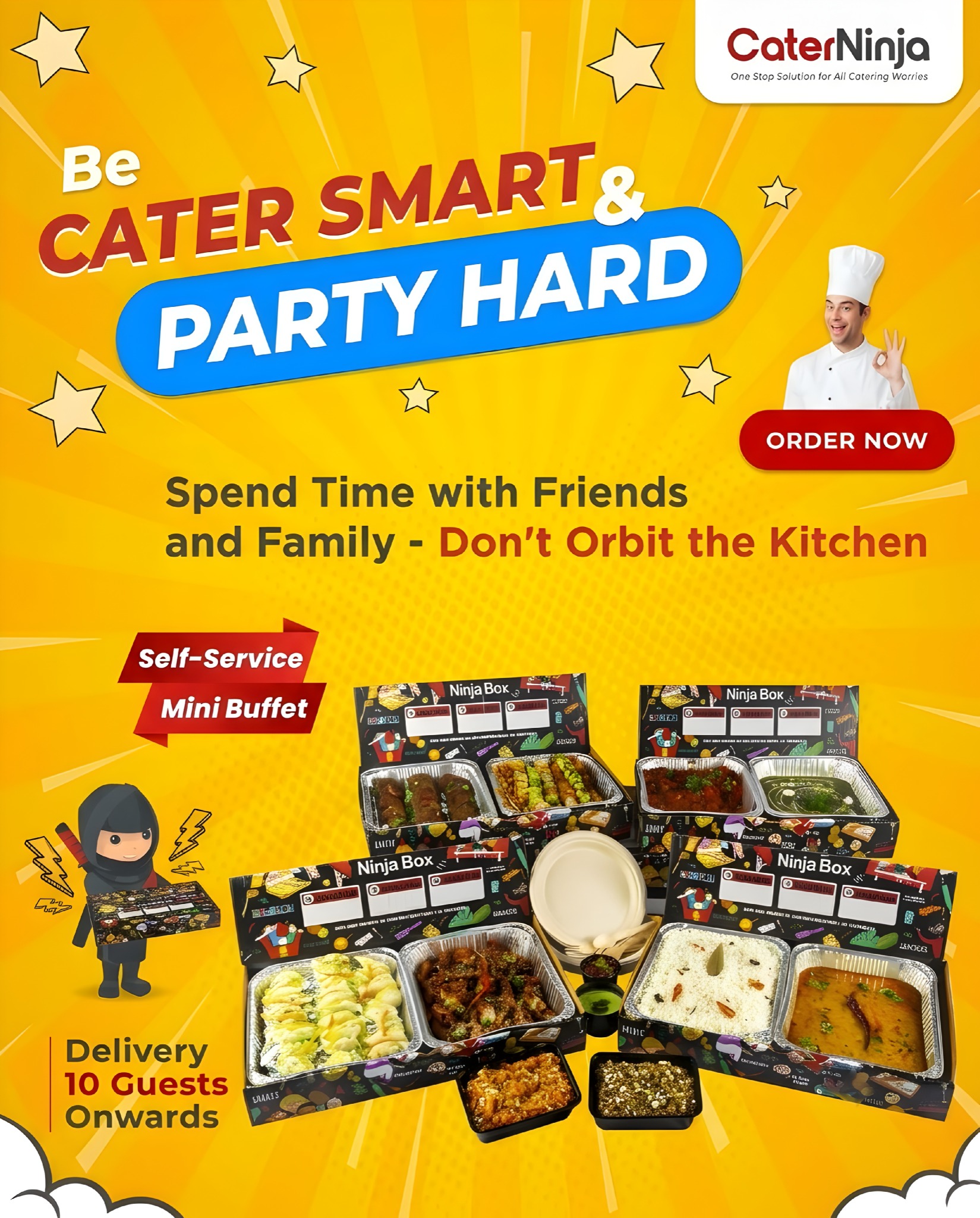 CaterNinja Facebook ad