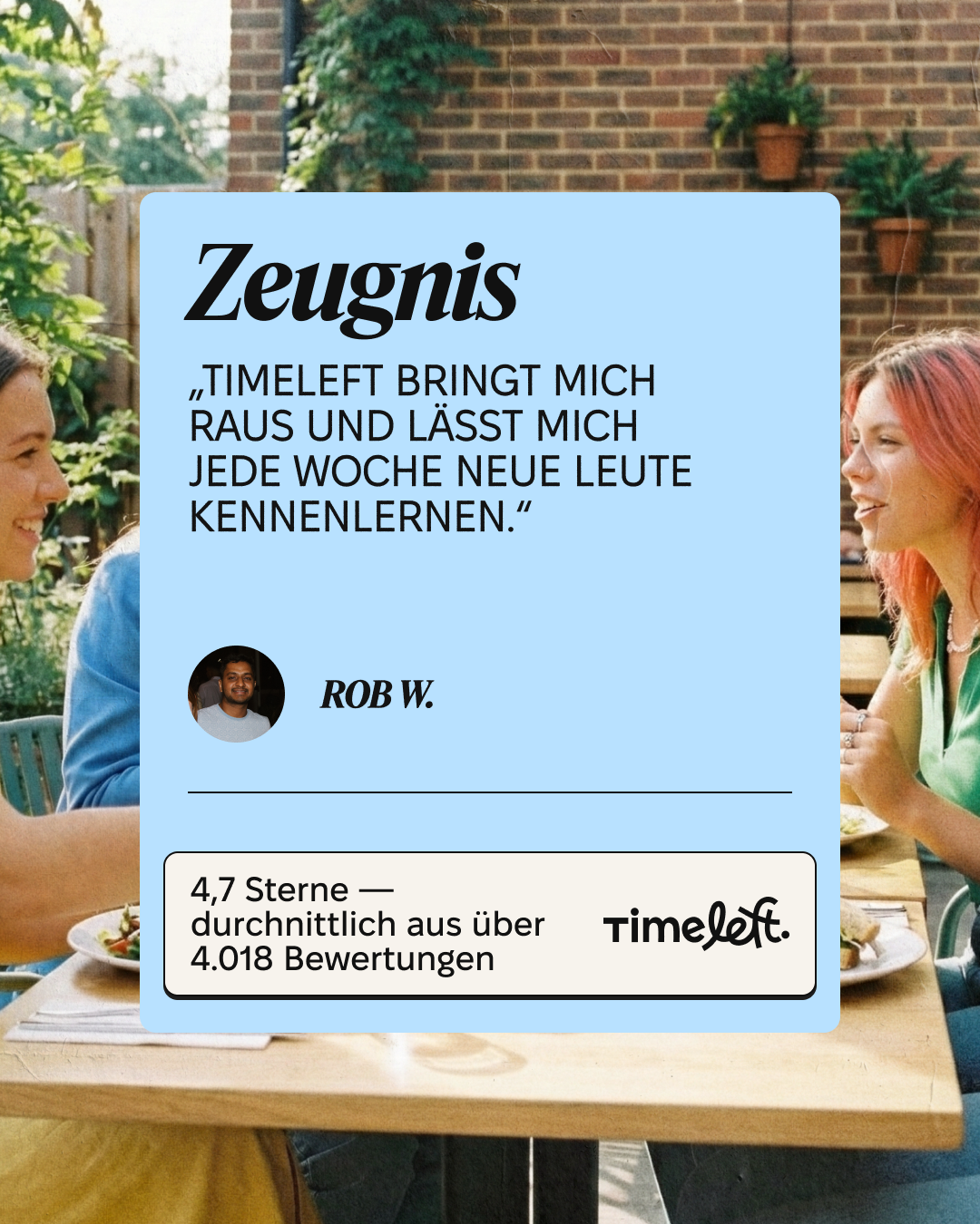 Timeleft Facebook ad