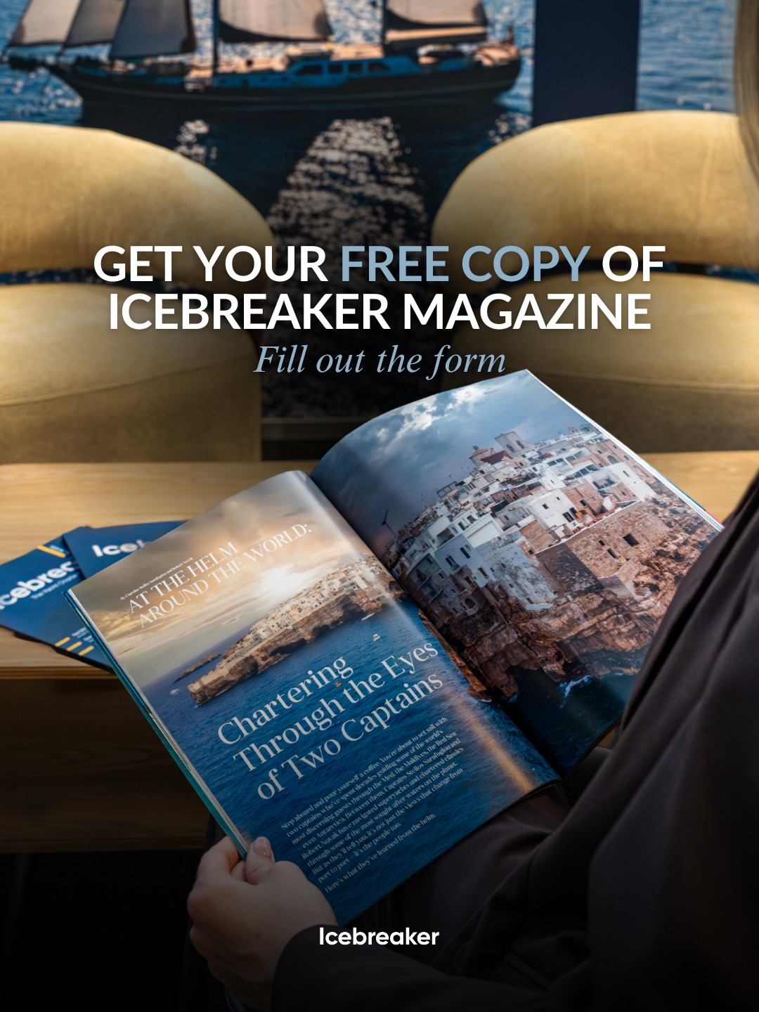 Icebreaker Magazine Facebook ad: Get your free copy of Icebreaker Magazine