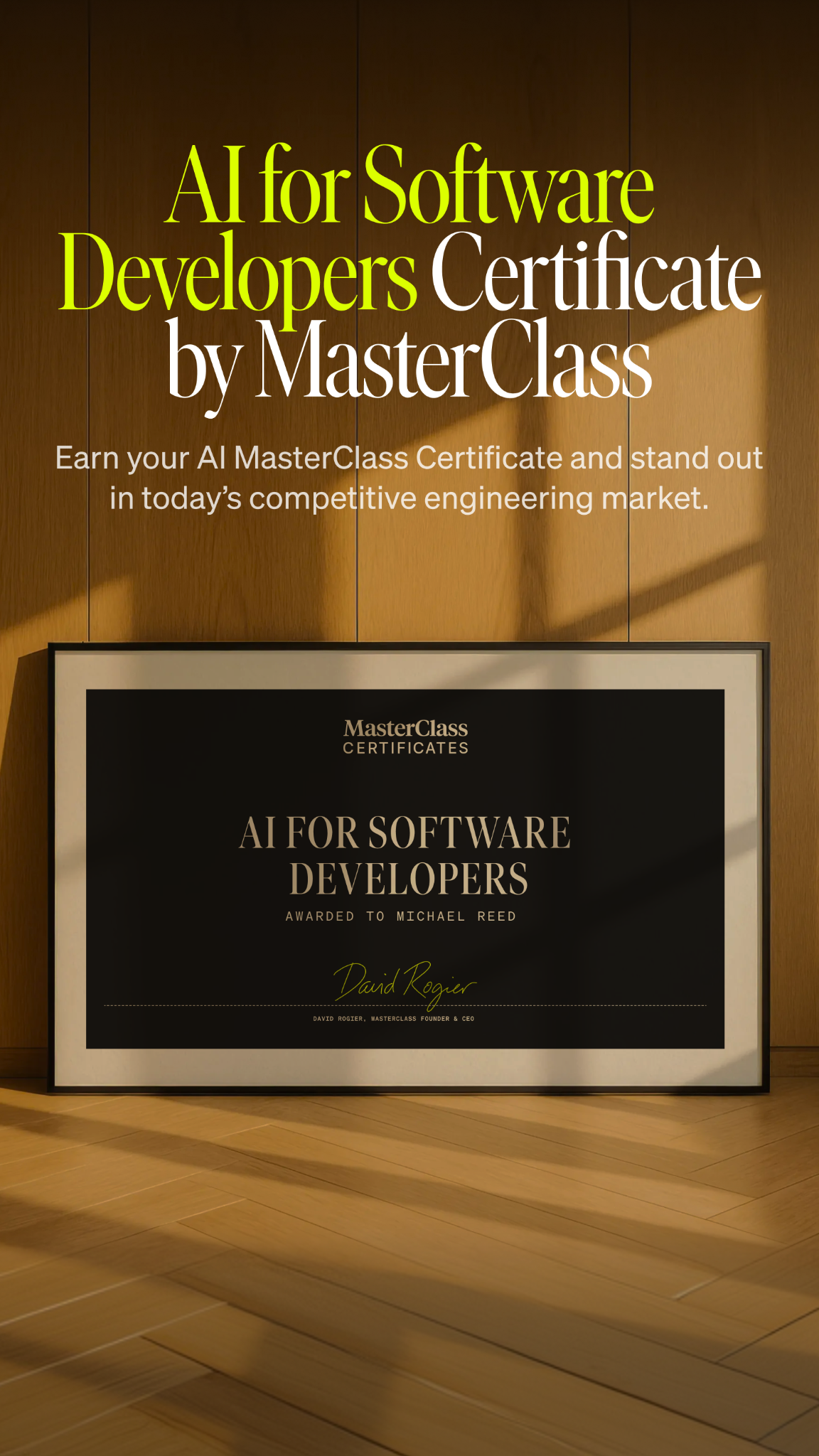 MasterClass Facebook ad