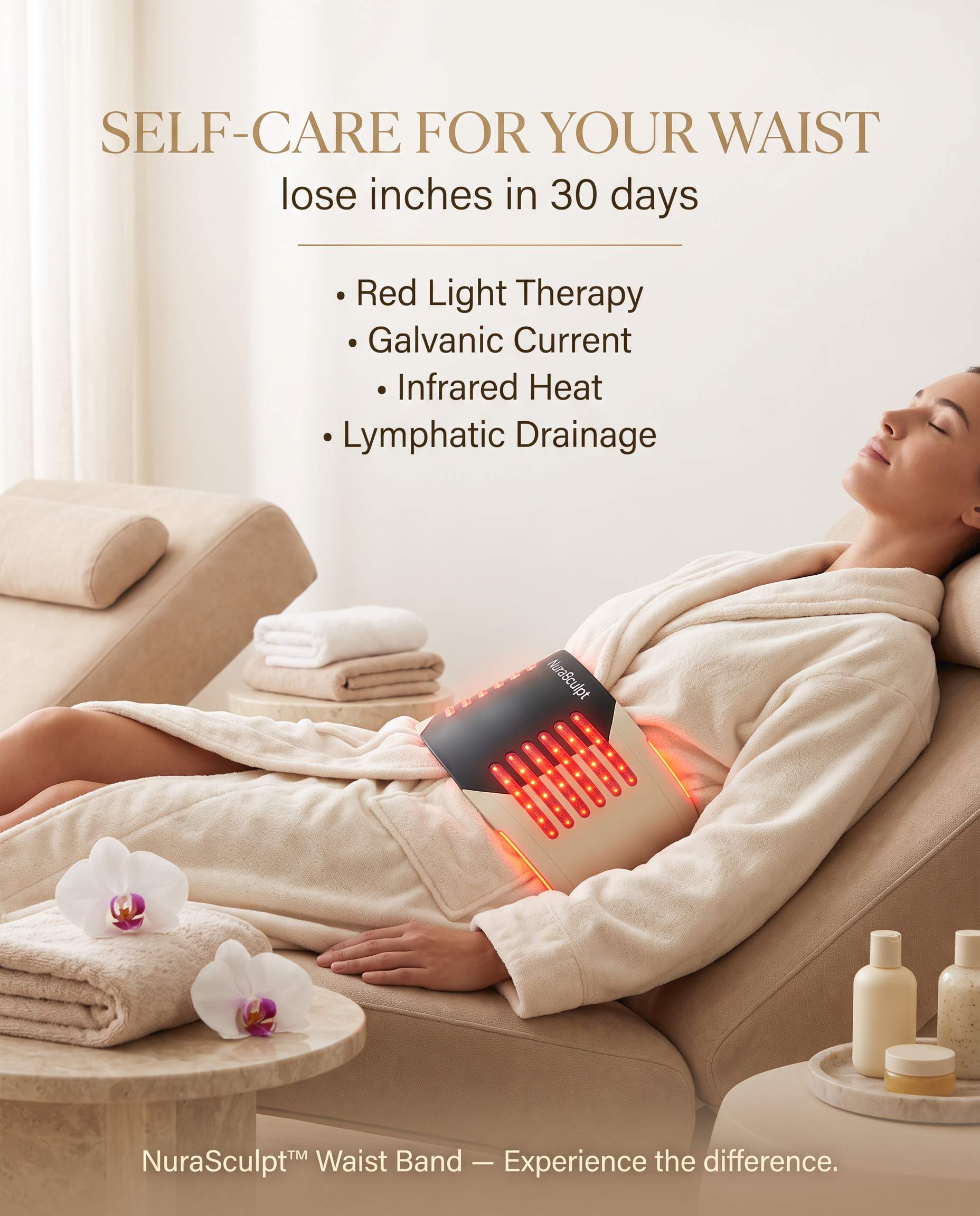 NURA BEAM Facebook ad: NuraSculpt Waist Band