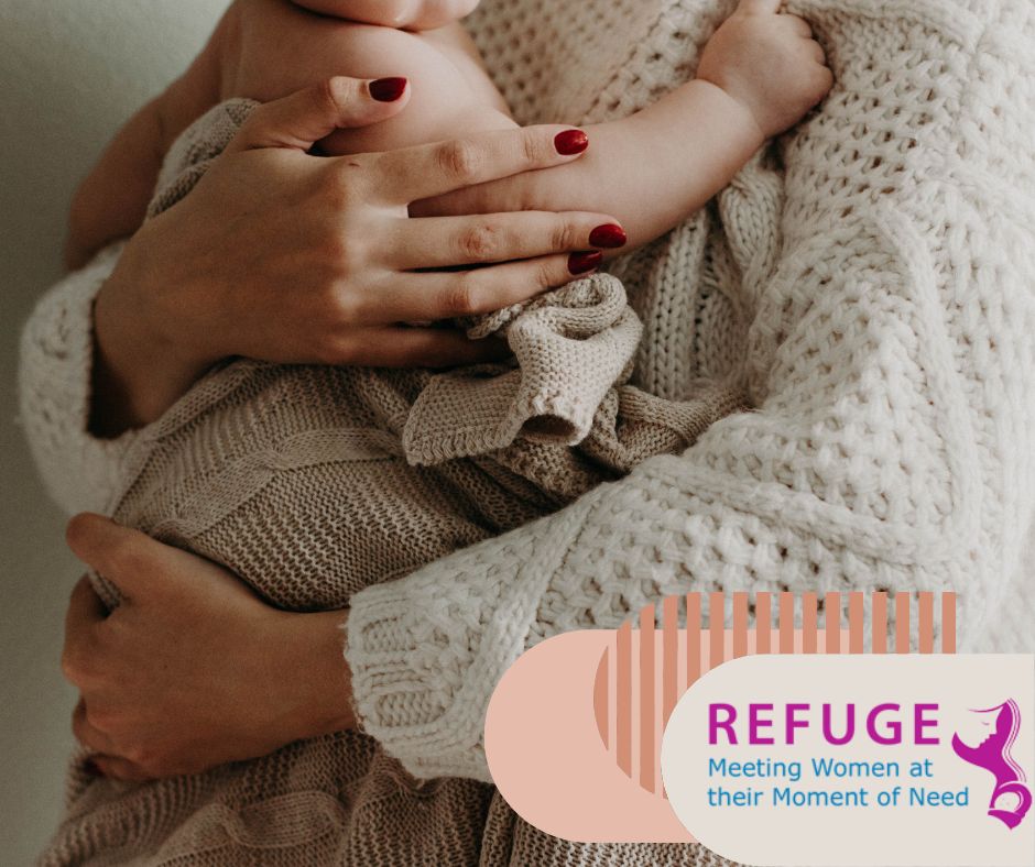 Refuge Facebook ad: Refuge offers comprehensive pregnancy support, FREE…