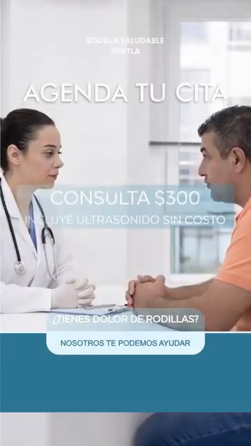 Rodilla Saludable Tuxtla Facebook ad: ¿Tienes DOLOR de rodilla?