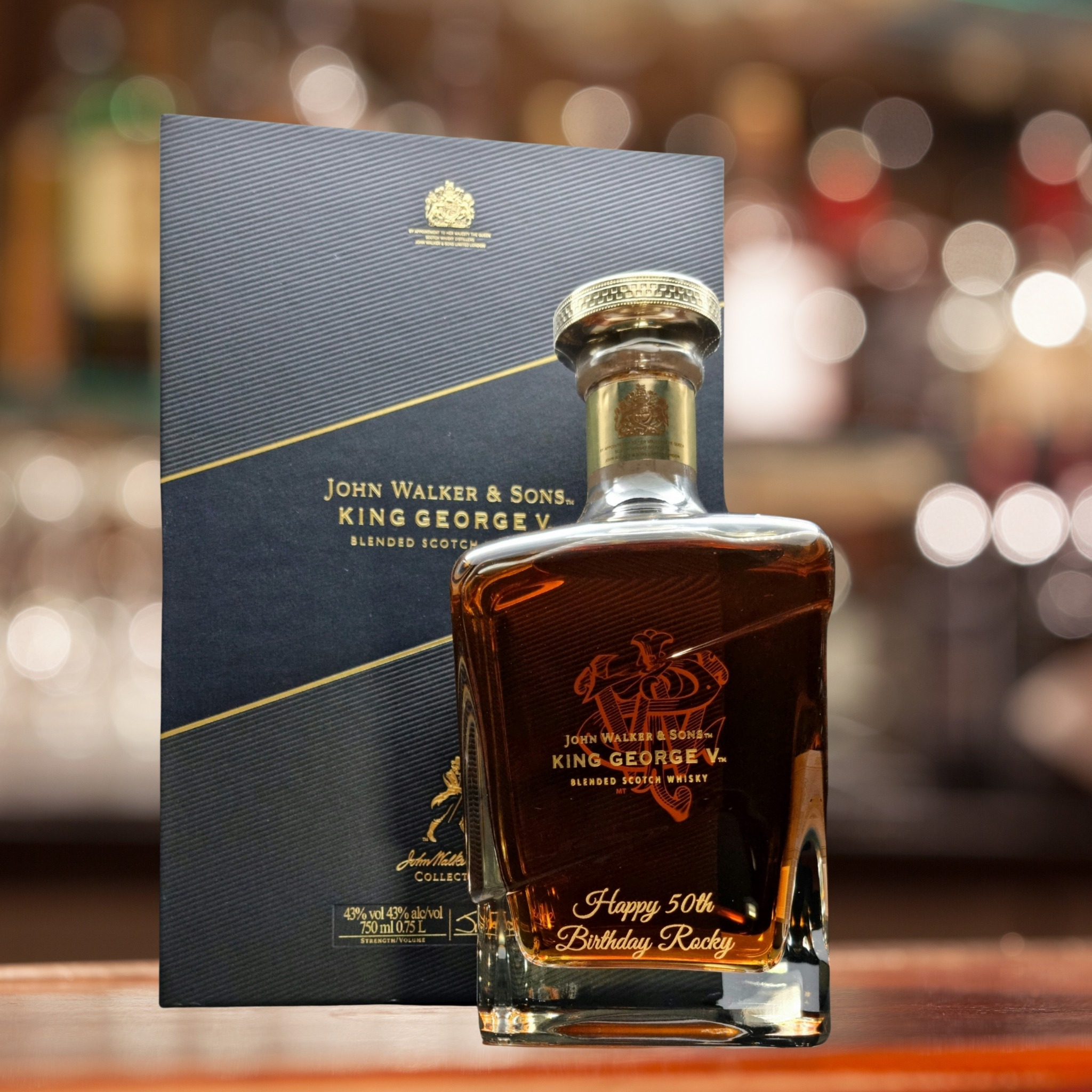 Personalised Cellars Facebook ad: King George V
