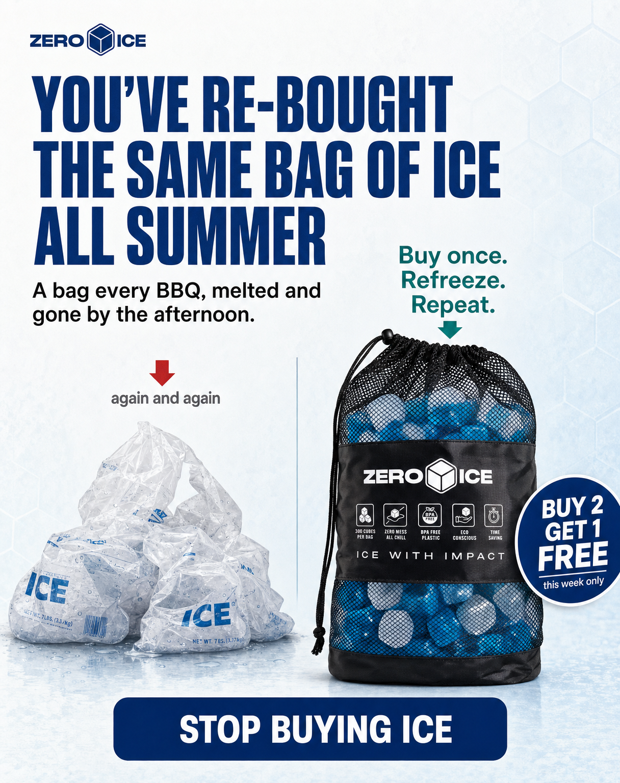 ZERO ICE Facebook ad