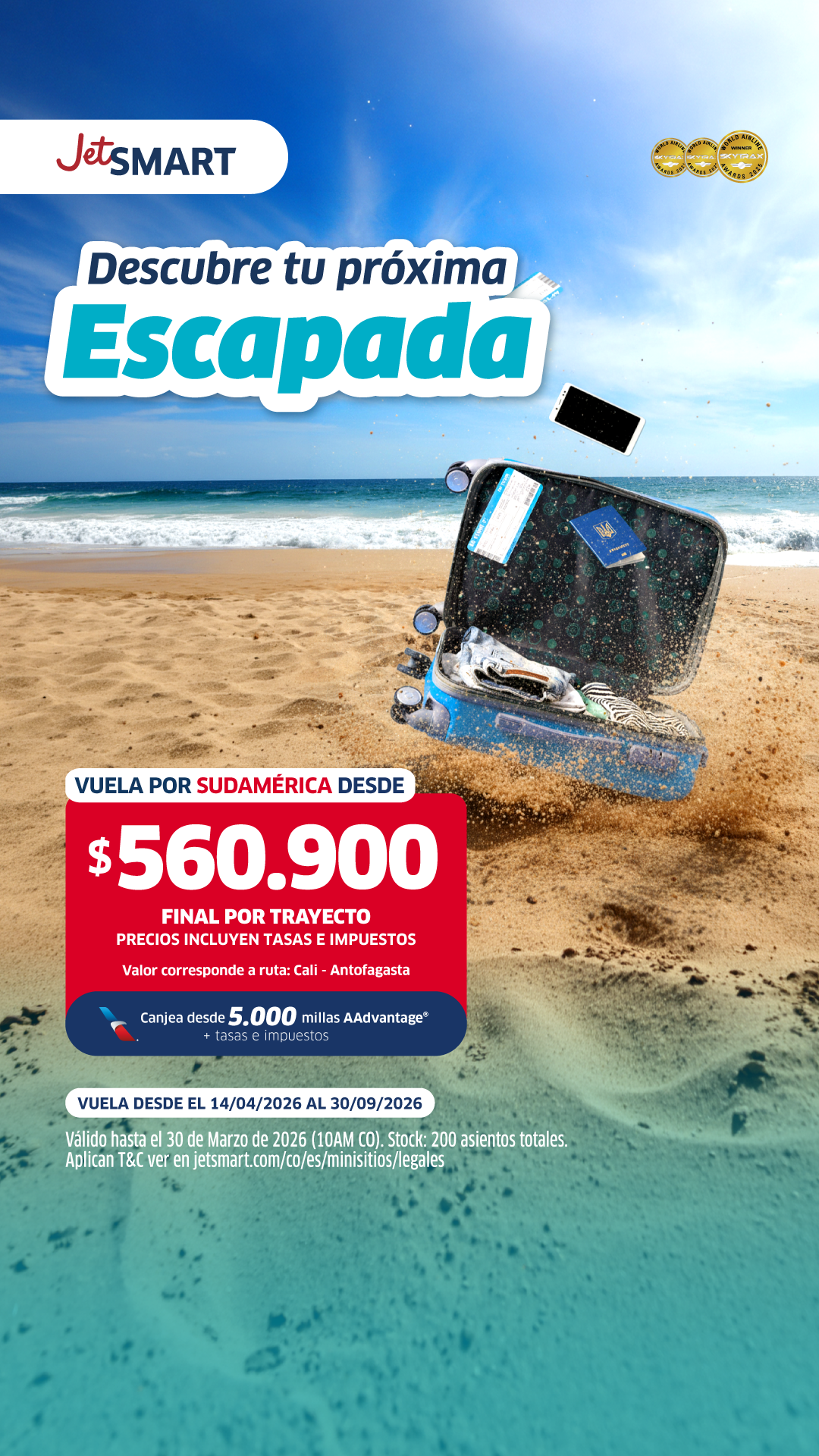 Jetsmart CO-Español Facebook ad